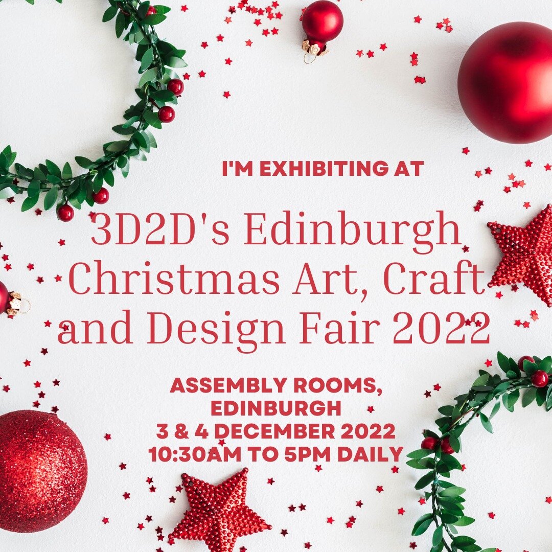 The first weekend of December I'll be back in my old stomping ground of Edinburgh! I'm so excited to be back in the city, and I'd love to see as many of your familiar faces there as possible. 
#AssemblyRoomsEdinburgh #ChristmasMarketEdinburgh #Edinbu