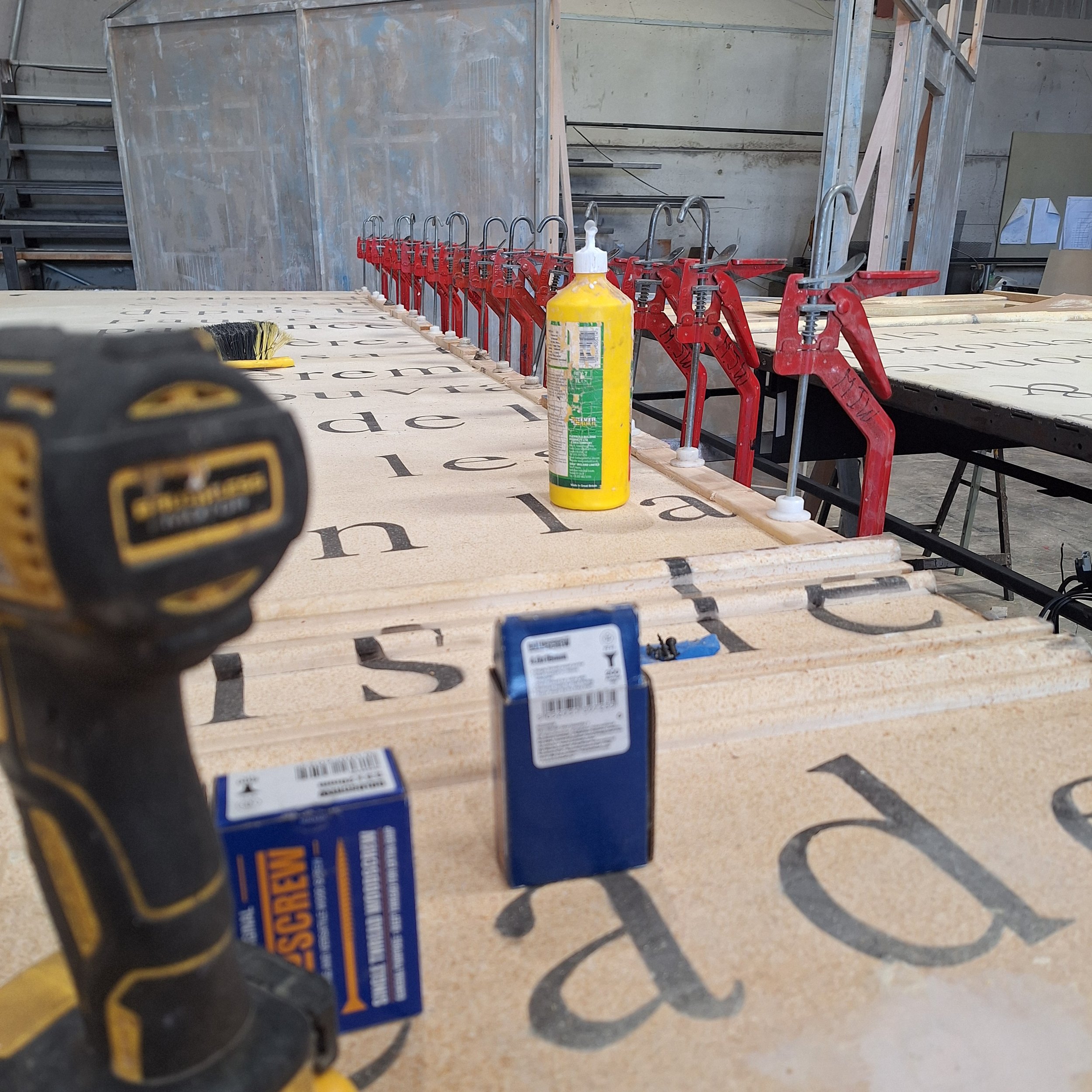 Royal Opera and Ballet. Touring Set. Set refurbishment. Workshop. Carpentry