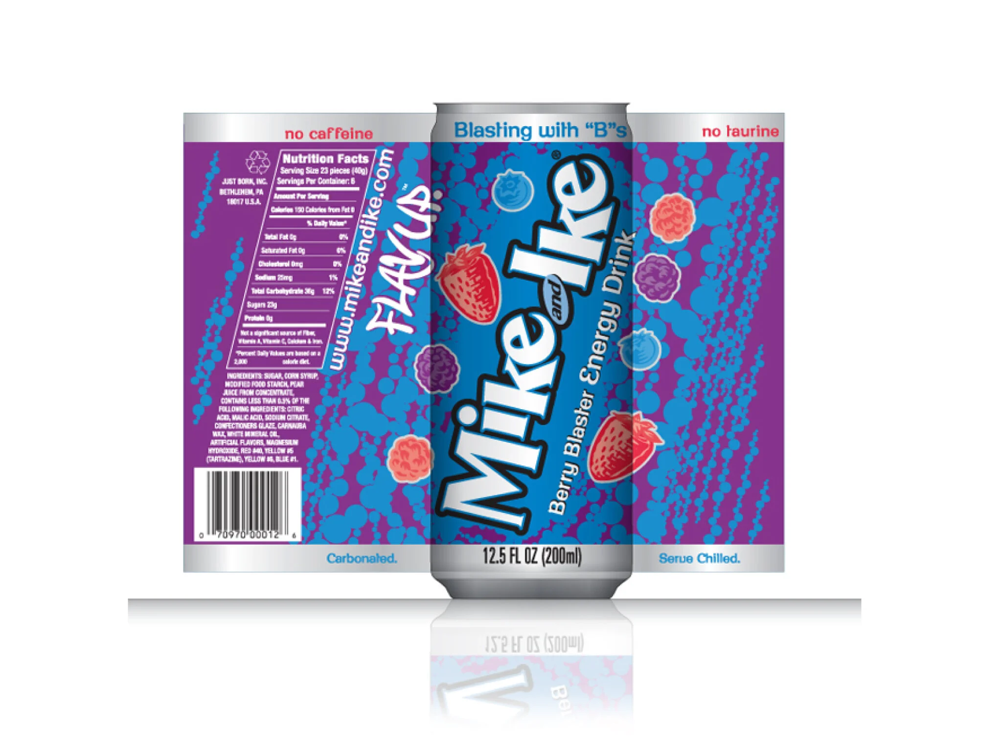 can design for mike &amp; ike energy drink