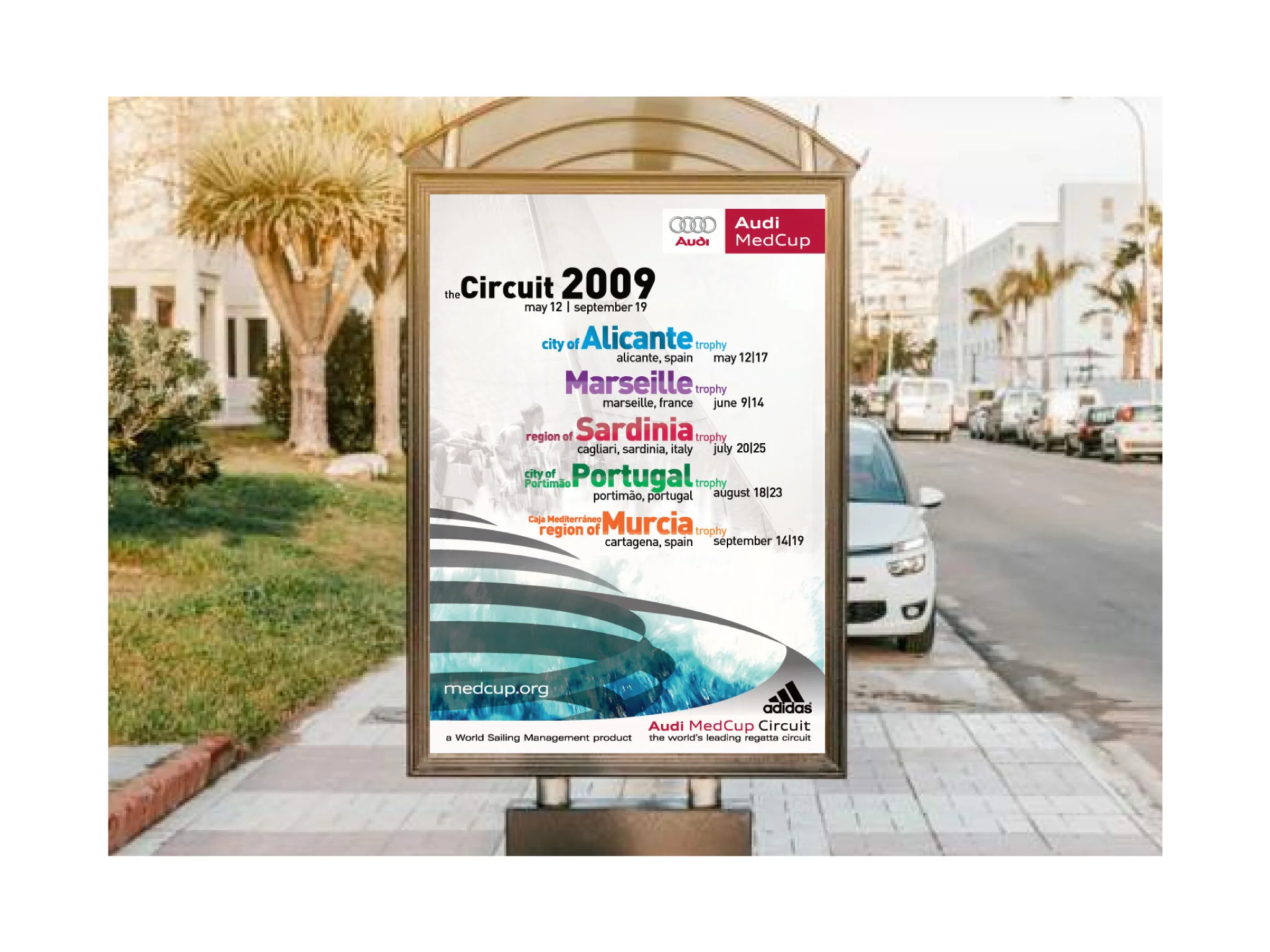 poster for the Sailing Audi MedCup Circuit 2009