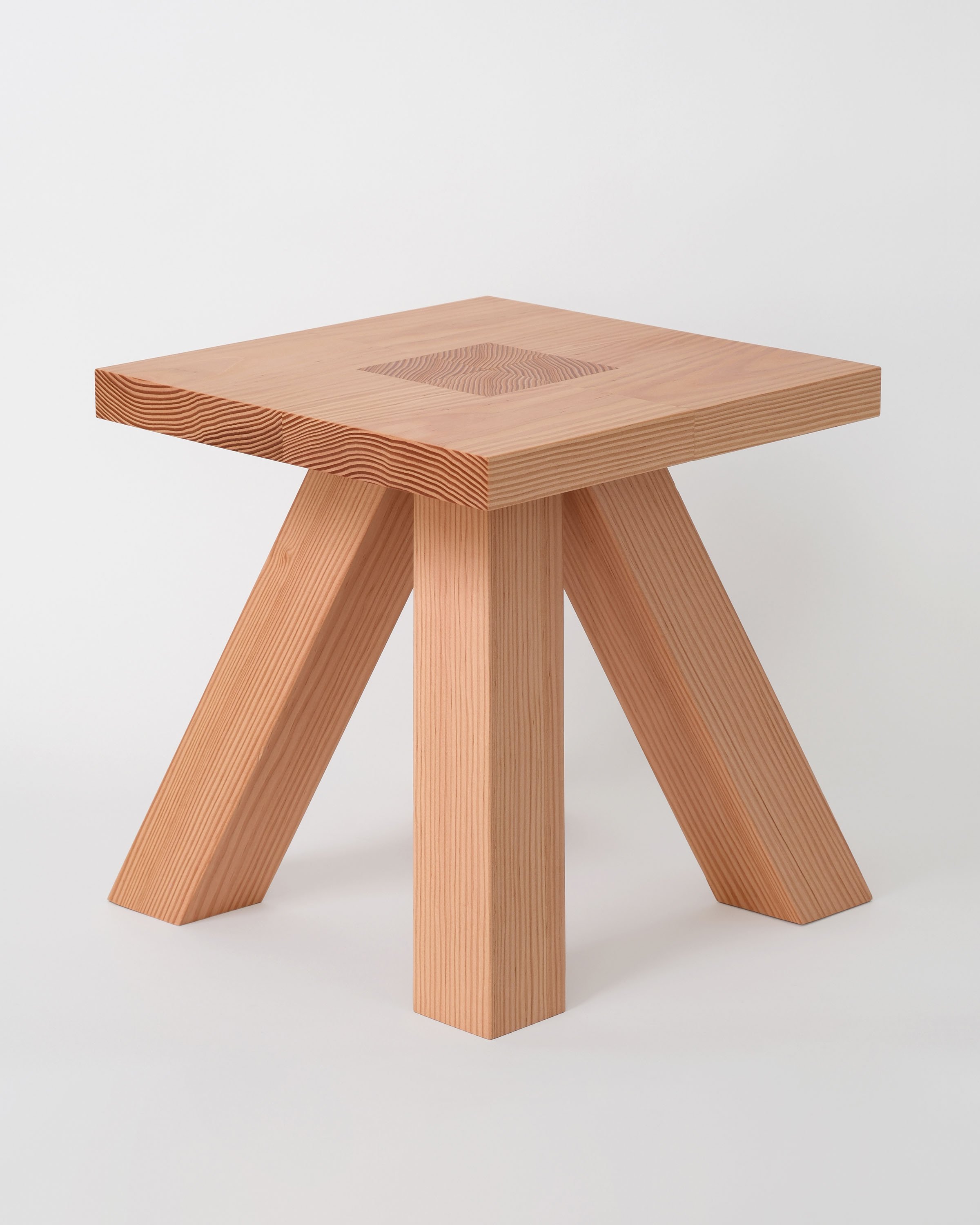 Carré Stool by Akasaki & Vanhuyse