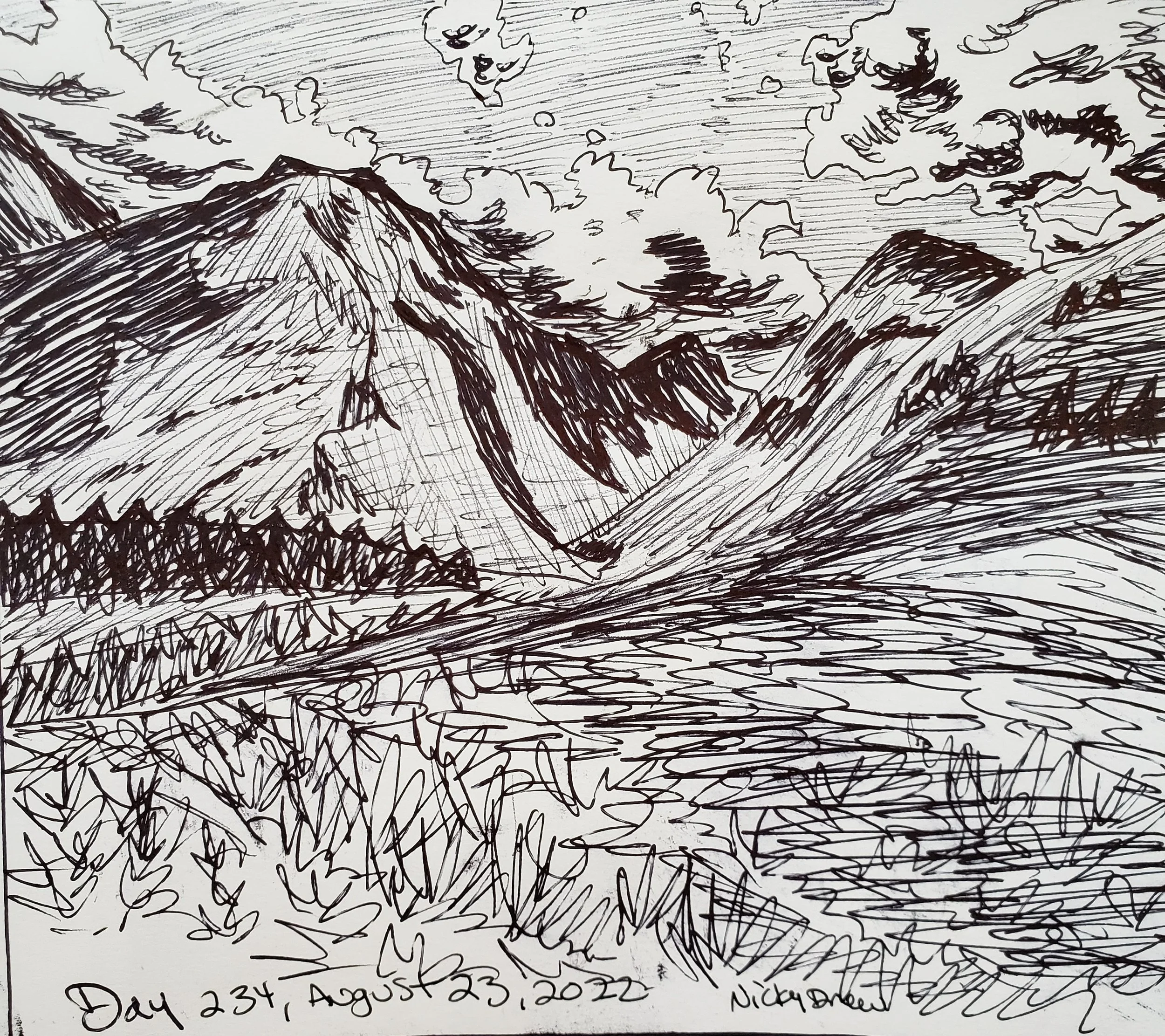 365 Days of Sketchbook: Week 34 — Nicky Drew