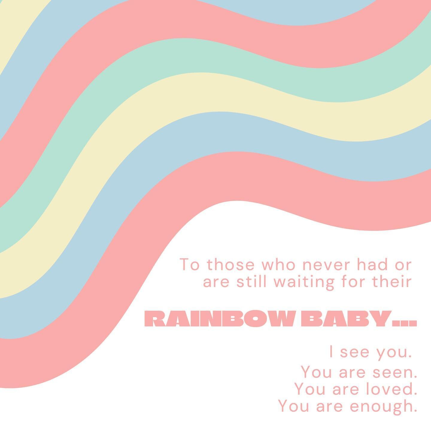 It's #RainbowBabyDay and this one goes out to those of you who never had or are still waiting on your rainbow baby.

Watching your friends and family who haven&rsquo;t experienced infertility or loss get pregnant and have healthy babies is one thing,