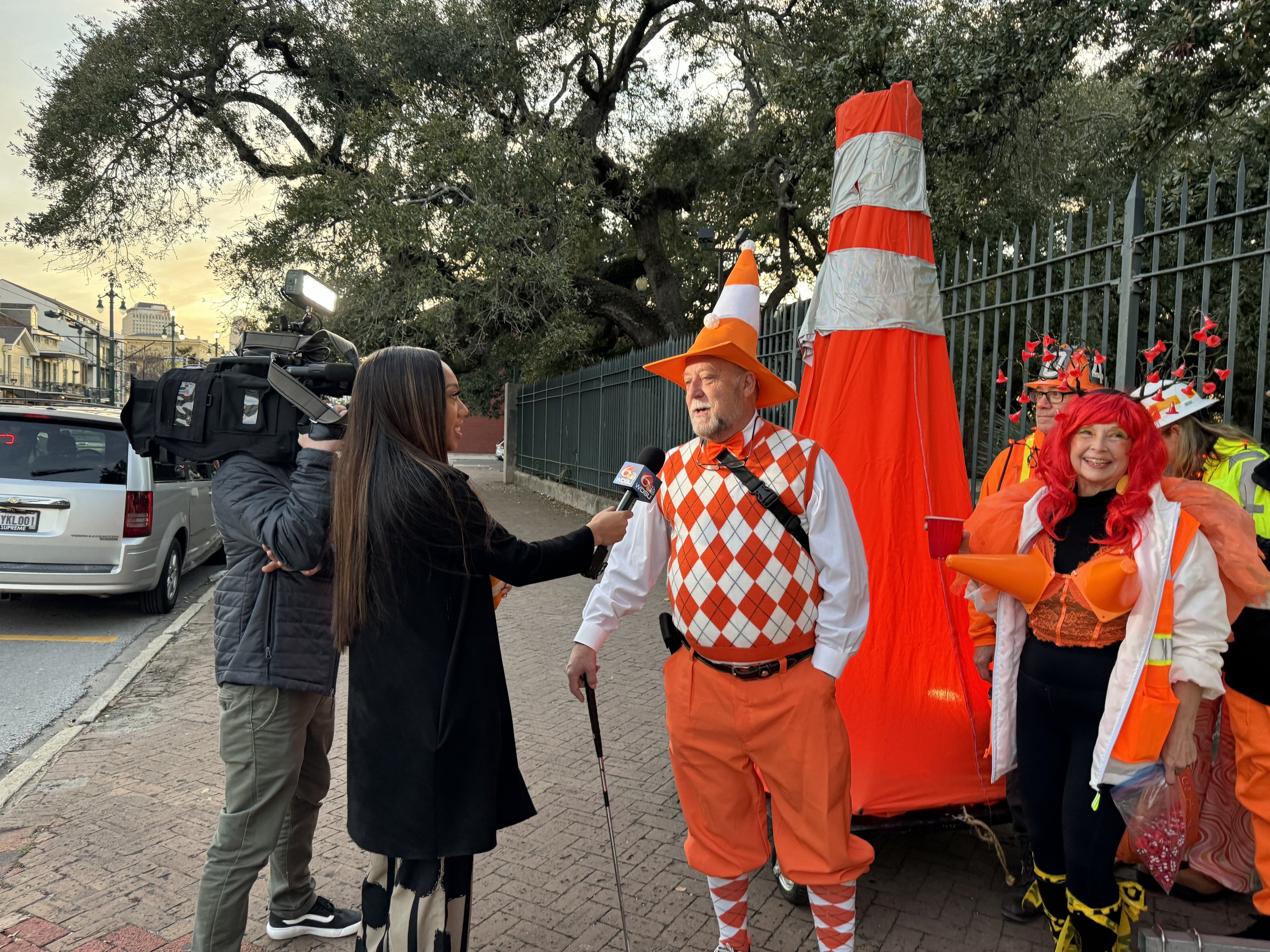Bob gets interviewed for TV