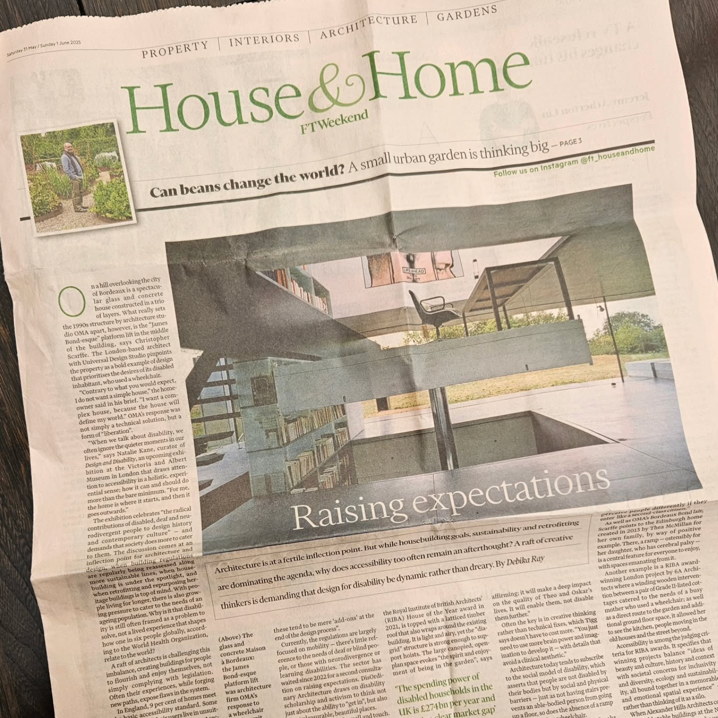 What are the aesthetics of accessibility? 💭

We&rsquo;re so pleased to be part of this recent article in @ft_houseandhome by @debikaray, exploring how inclusively designed spaces can be beautiful spaces.&nbsp;

Alongside work from the brilliant @pop