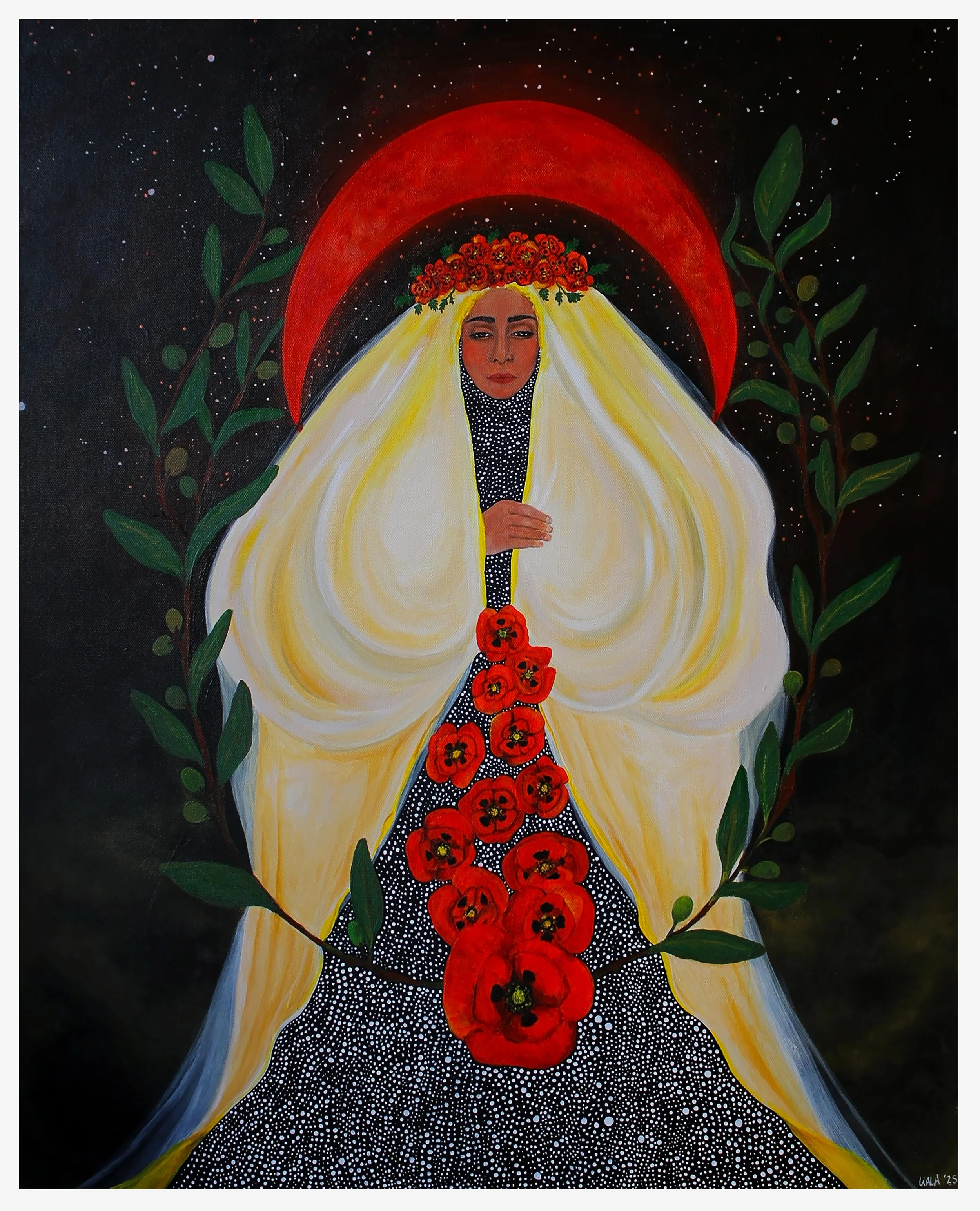 My Heart is a Red Moon
2025
Acrylic on canvas
24 x 30 inches

