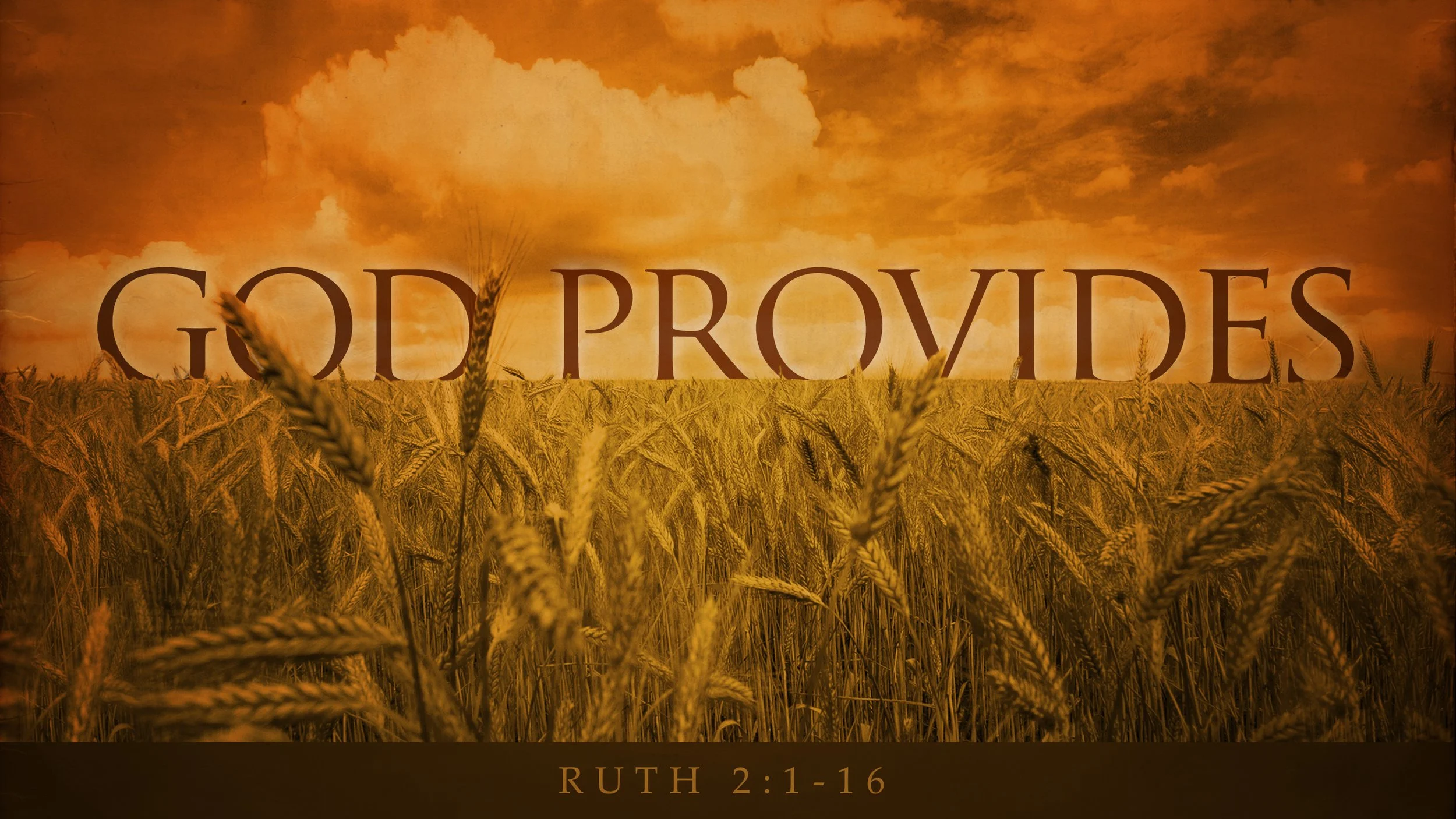 God Provides, Ruth 2:1–16