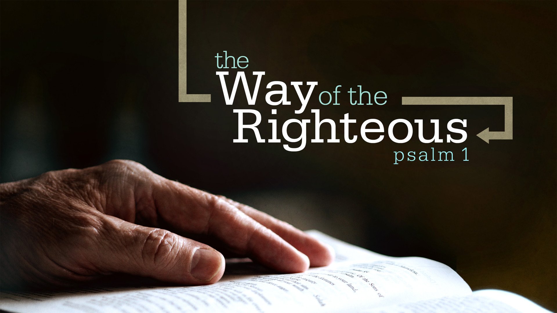 The Way of the Righteous, Psalm 1