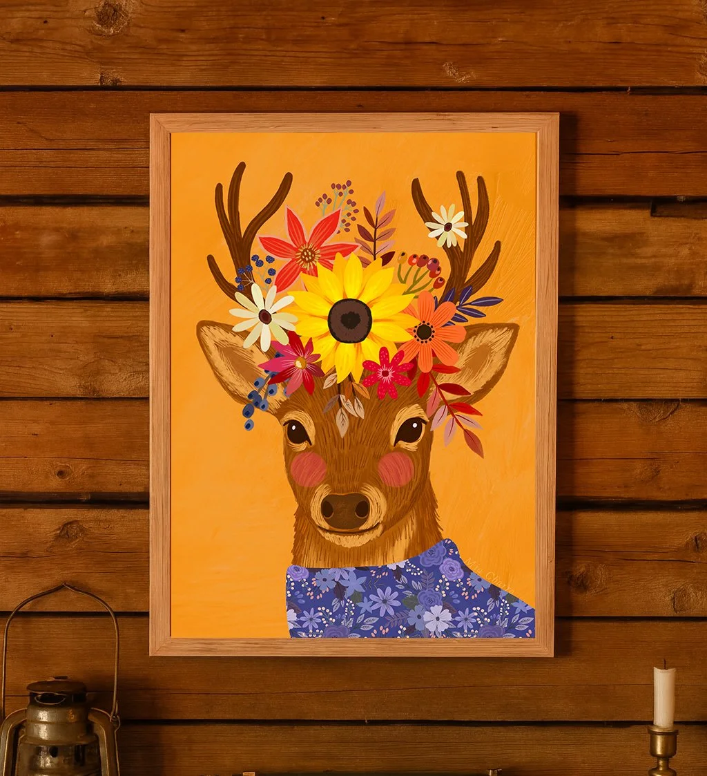 Framed Deer Autumn2.jpg