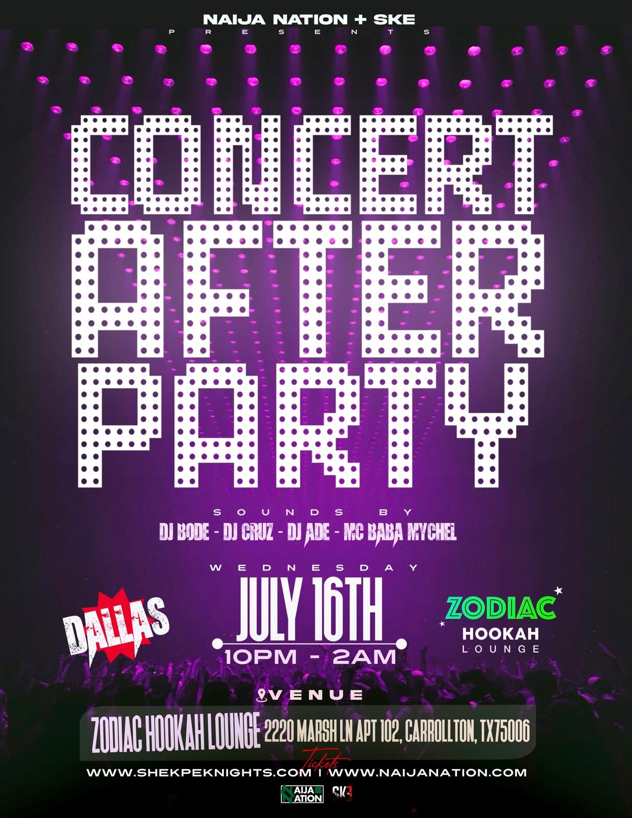 Concert After Party Series Dallas