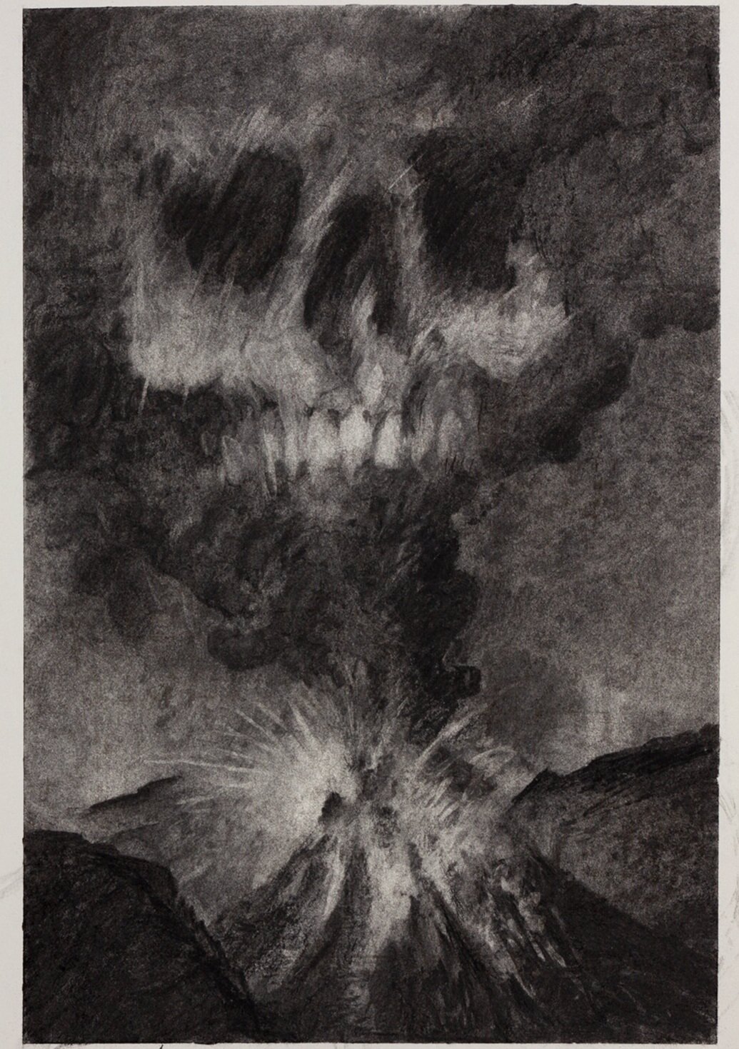 Waiting - pencil and ink illustration, A3, September 2020