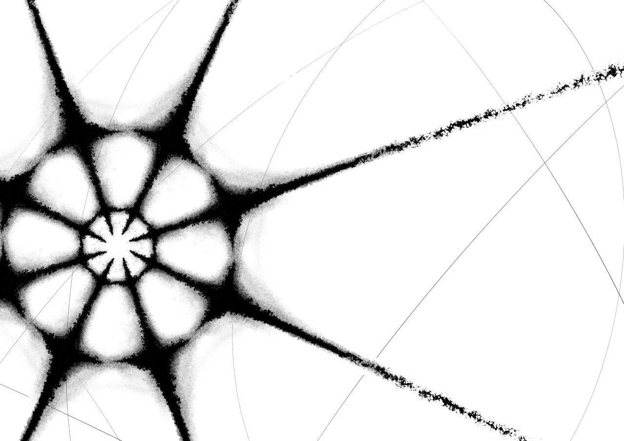 The eye of Chaos, own interpretation of Warhammer40000 Chaos star.