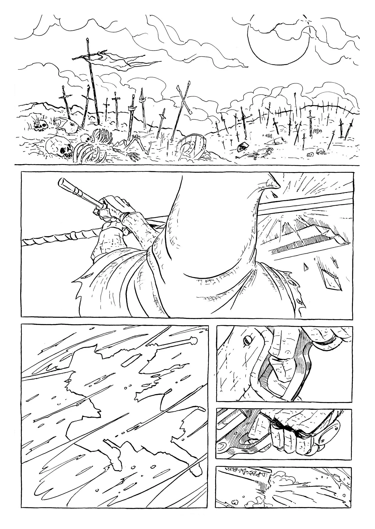 Page 2, A3, indian ink, June 2021