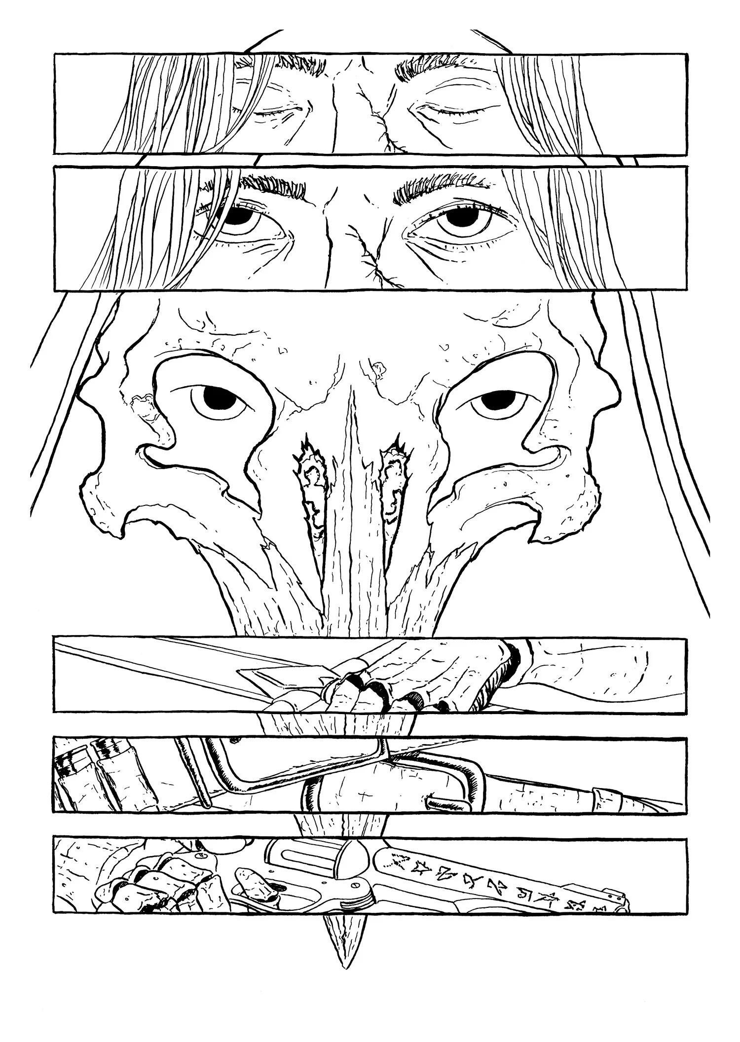 Page 3, A3, indian ink, June 2021