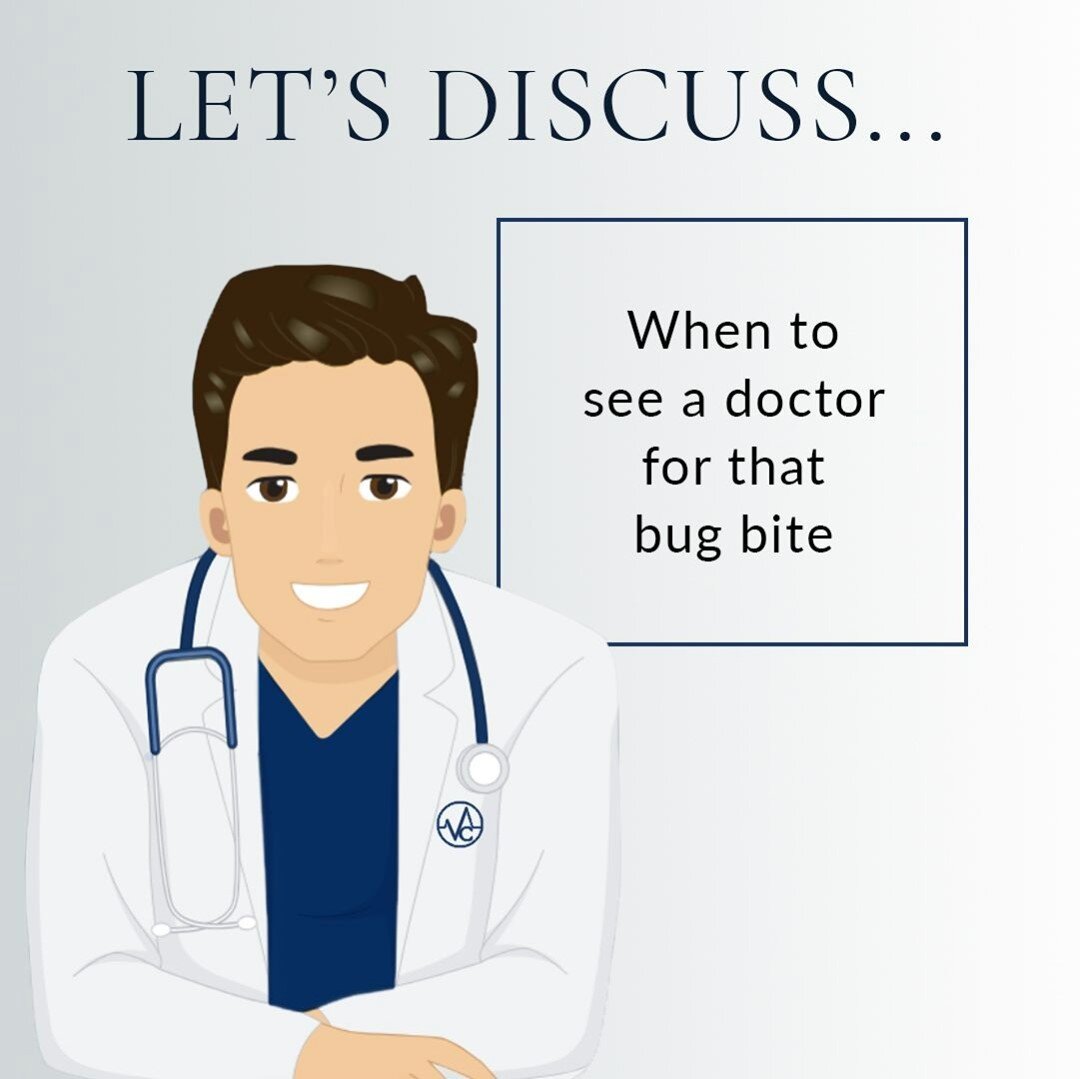 With nice weather and warmth come&hellip;.. the bugs.🐞⠀
⠀
They often find us to be a tasty snack and we end up itching or stinging or burning. ⠀
We also end up wondering what bit us and sometimes if it&rsquo;s worth taking a trip to the doctor for.⠀