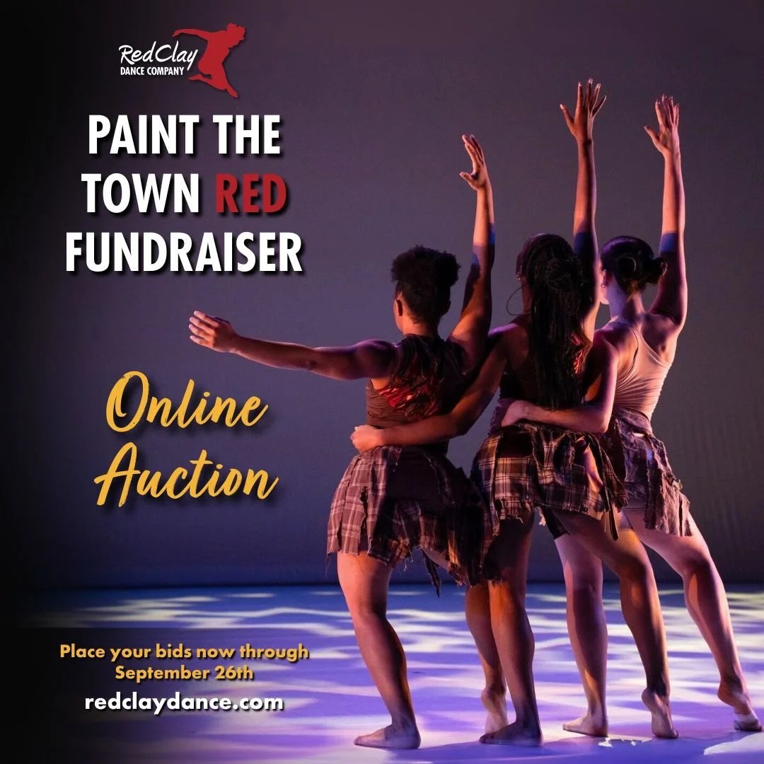 🕛 It&rsquo;s your LAST CHANCE &mdash; the Paint the Town Red Online Auction closes at MIDNIGHT!

Support Red Clay Dance and take home unforgettable experiences:

✨ Alvin Ailey performance tickets
✨ VIP dinner + leadership experience with our Founder