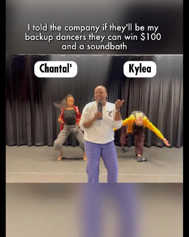 🎤 The Stephanie Mills Challenge is ON!

I told the company if they&rsquo;d be my backup dancers, they could win $100 and a sound bath with @meccaelevated 😌💸

Now it&rsquo;s up to YOU to decide who wins!
💬 Drop a comment with the name of the compa