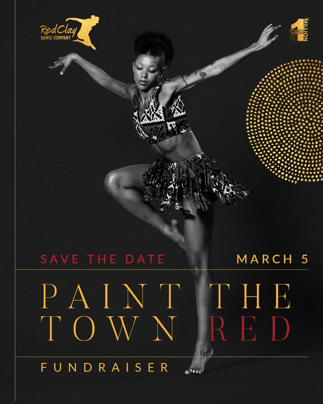 Mark your calendars &mdash; Paint the Town Red has a new date! 

On March 5, 2026 (6&ndash;9 PM), our whole village is coming together for a night of Artivism, performance, and pure joy. We&rsquo;re celebrating community, culture, and the people who 