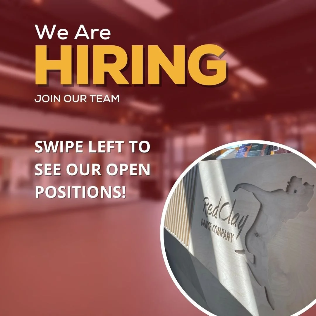 📢 We&rsquo;re #Hiring. Join the Movement.

Red Clay Dance Company is growing and we&rsquo;re looking for values-aligned, purpose-driven folks to join our team.

Now hiring:
&bull; Operations Assistant
&bull; Making The Artivist&reg; Facilitator
&bul