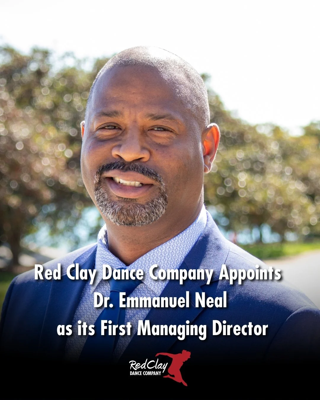 🚨 MAJOR ANNOUNCEMENT 🚨

Red Clay Dance Company has selected Dr. Emmanuel Neal as our FIRST Managing Director!

This is a powerful step in our leadership evolution &mdash; strengthening our foundation and building boldly toward the future.

Dr. Neal