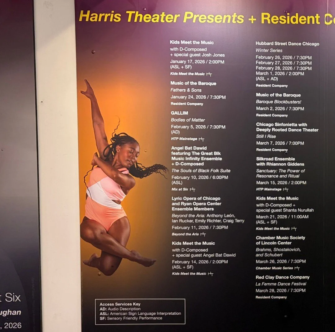 Grateful to be part of the @harristheaterchicago's 2026 season.

As a Resident Company, our partnership with the Harris Theater for Music and Dance reflects a shared commitment to bold, culturally rooted work on Chicago&rsquo;s stages.

We return on 