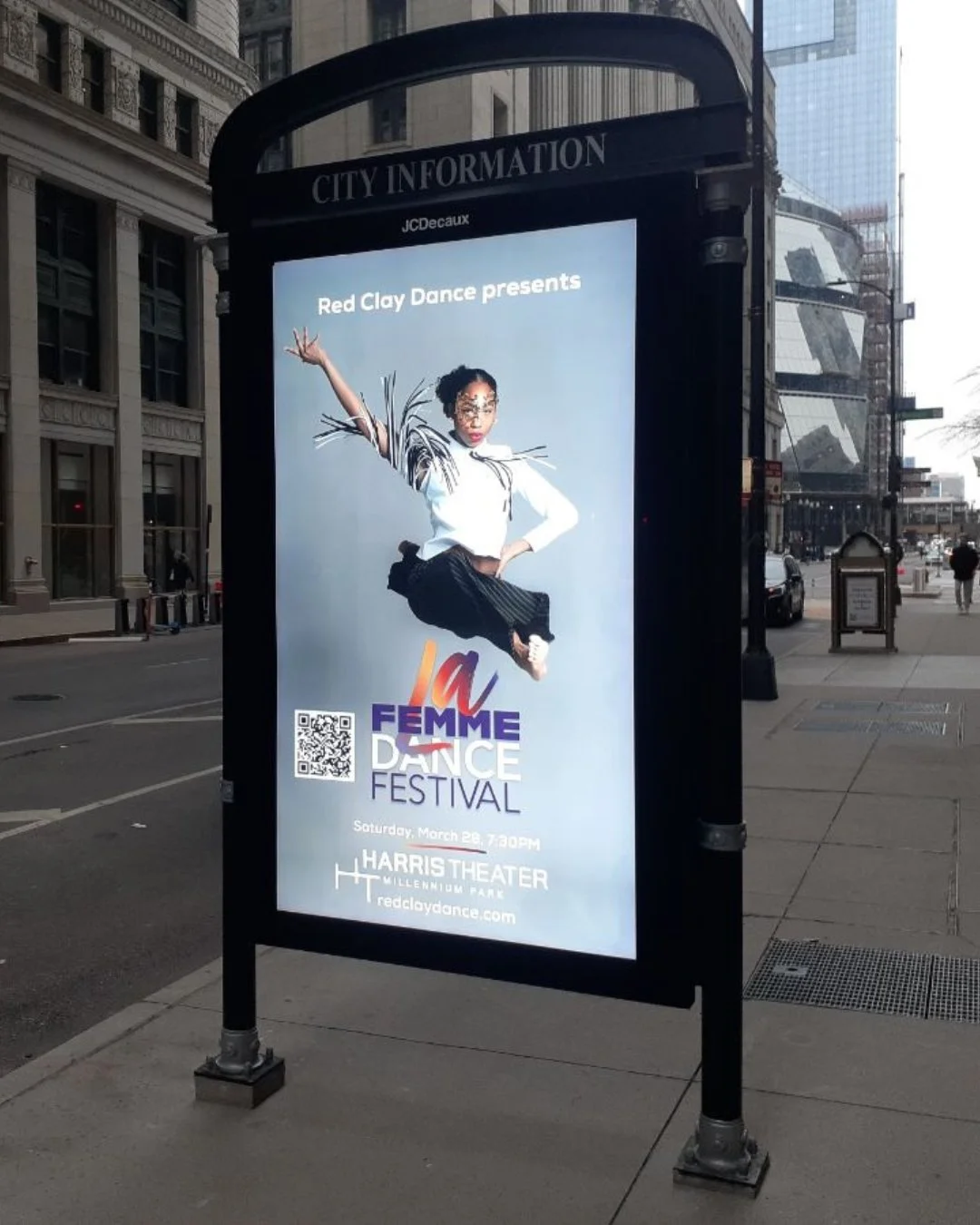 Spotted in the wild. 🤩

La Femme Dance Festival has officially hit the streets of Chicago. Seeing our campaign out downtown is a reminder that this moment is bigger than the stage. The city is part of it.

On March 28, Red Clay Dance Company takes t