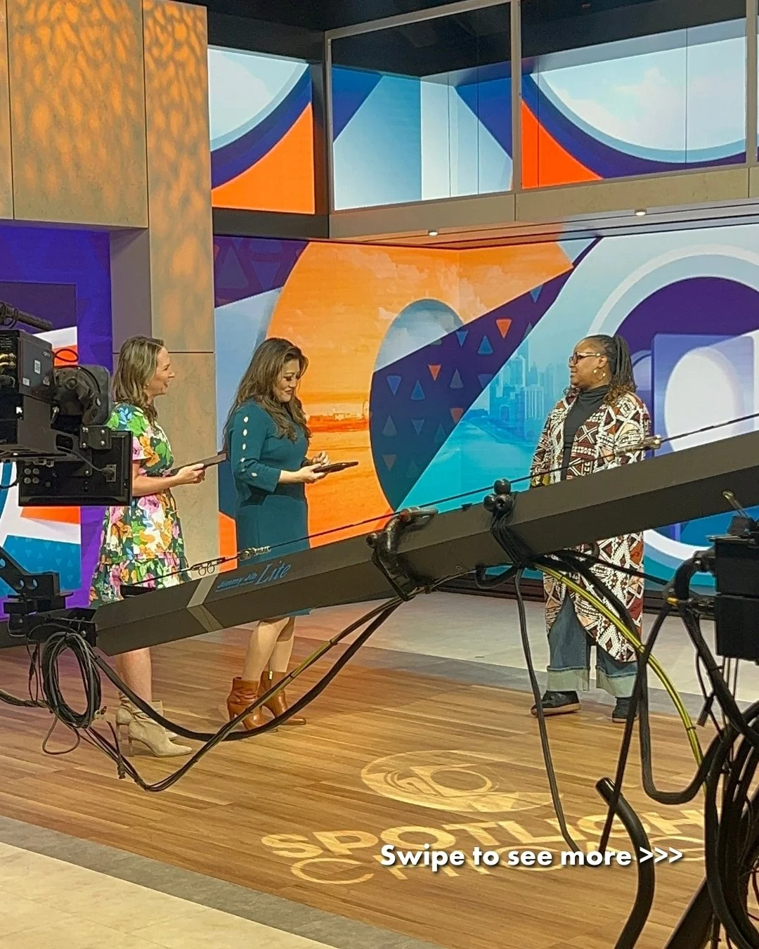 La Femme Dance Festival stopped by WGN Studios today 🎥✨ Thank you to @wgnnews and @spotlightwgn for welcoming Red Clay Dance Company for a conversation about the vision behind La Femme, what makes this year&rsquo;s festival especially exciting, and 