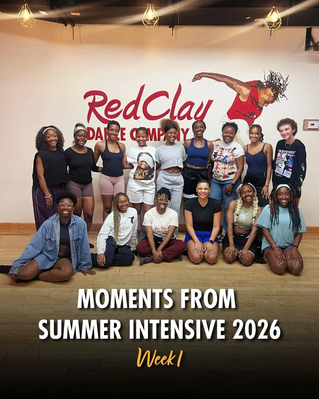 One week down.

Since arriving in Chicago, participants in Red Clay Dance Company's 2026 Summer Intensive have immersed themselves in ballet, Dunham, contemporary, house, yoga, Pilates, repertory, and creative process.

Each class offers a different 