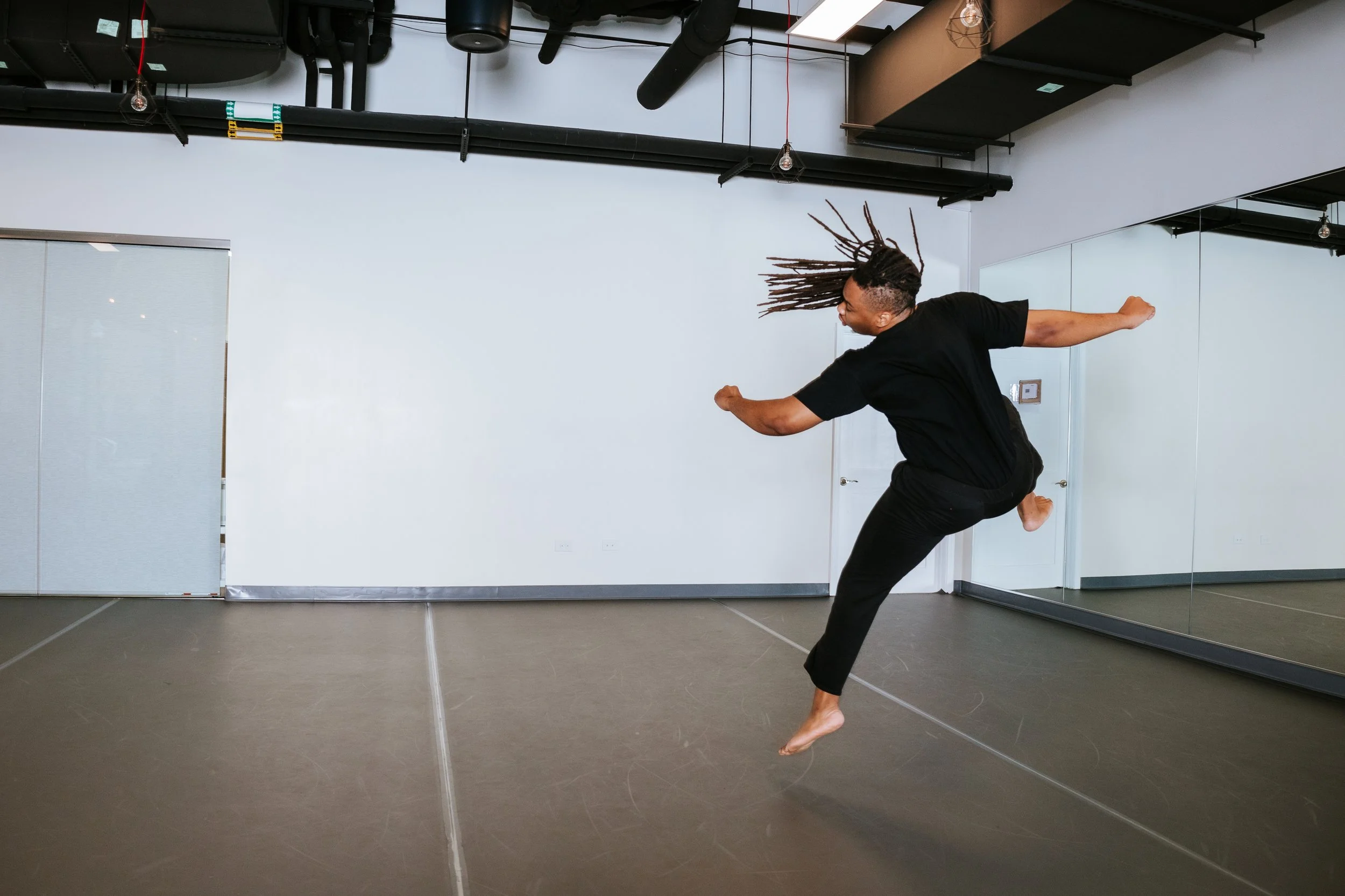 Dancer in motion at Red Clay Dance Center