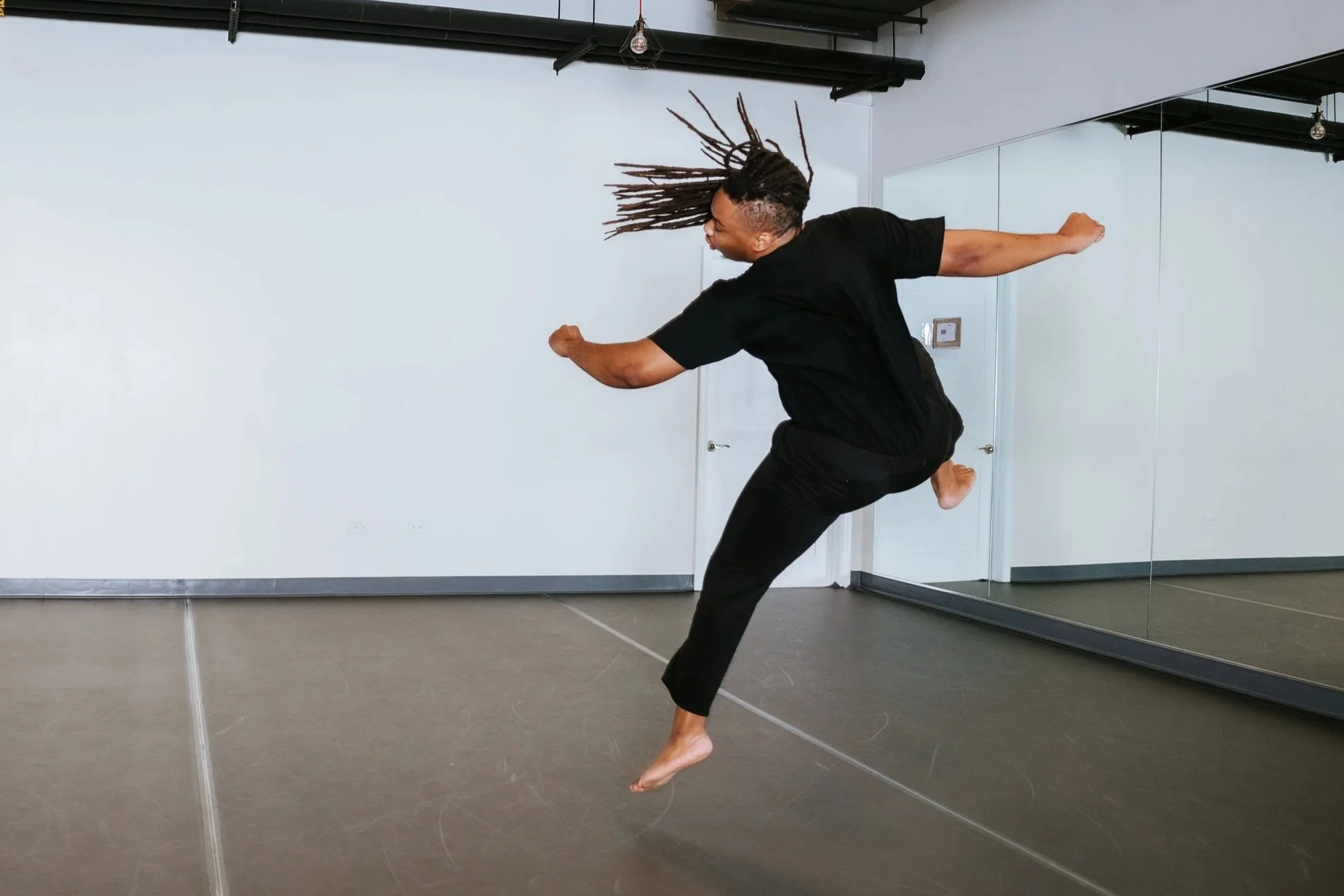 Dancer in motion at Red Clay Dance Center