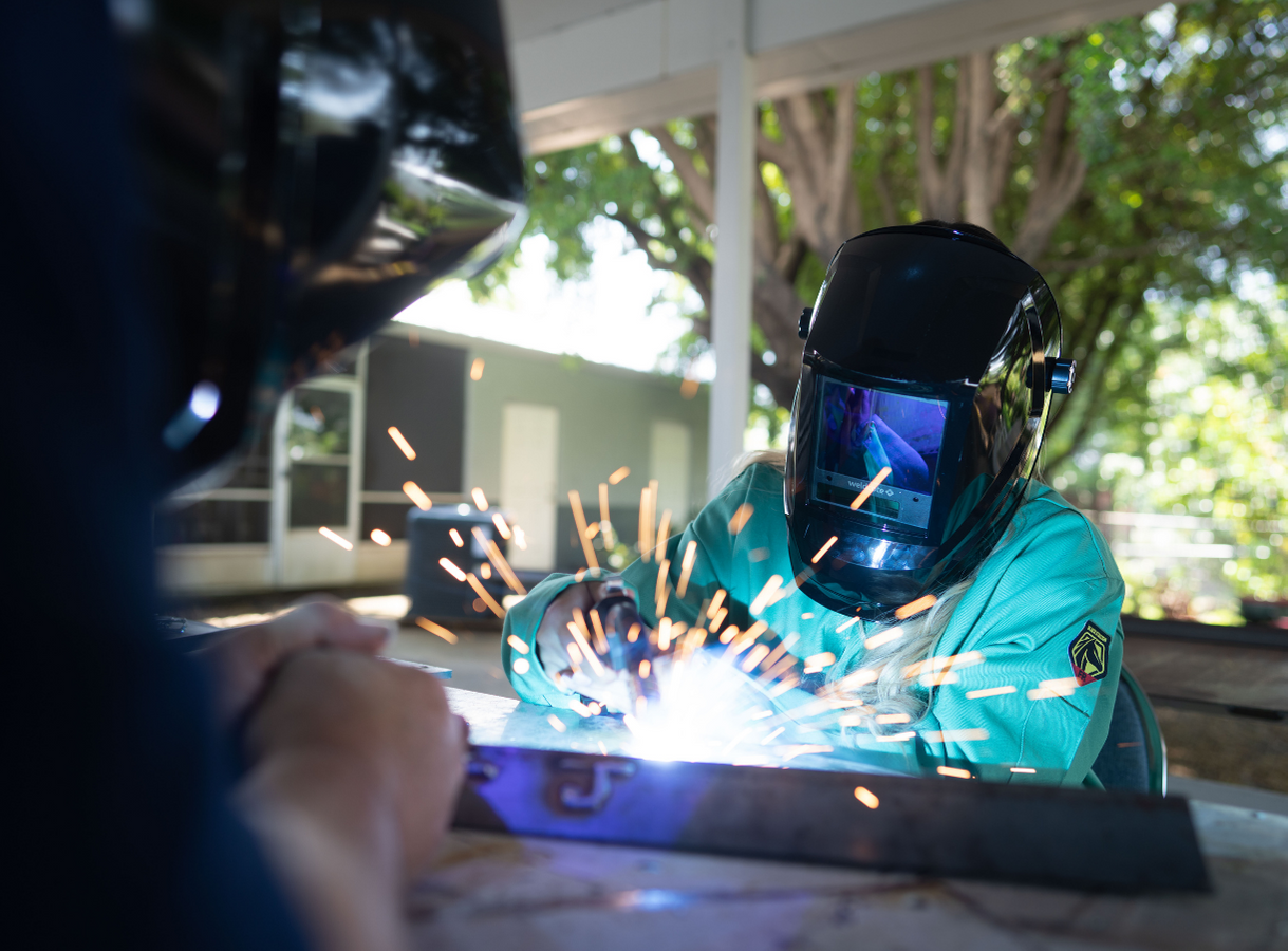 Project LIFT student welding