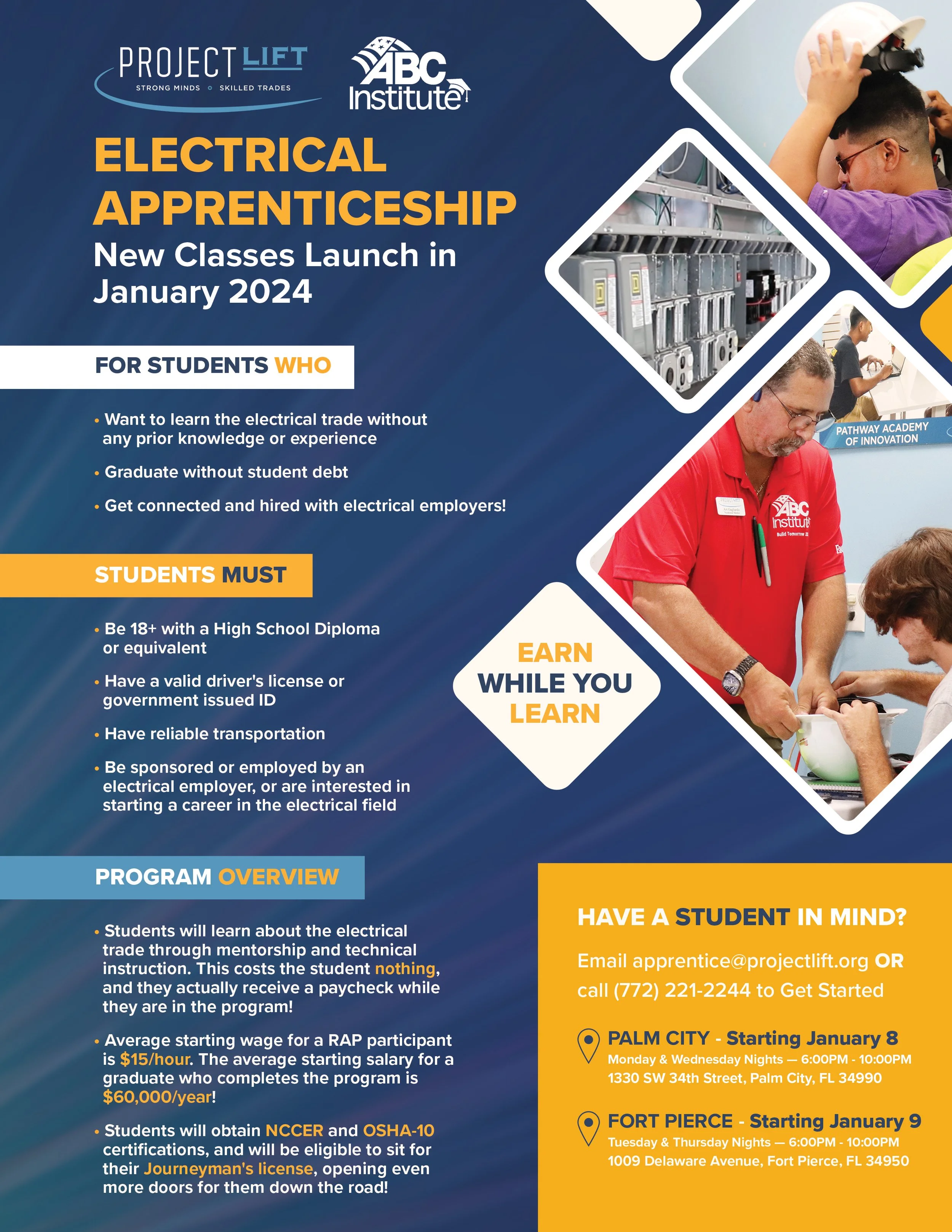 Employ an Apprentice — Project LIFT