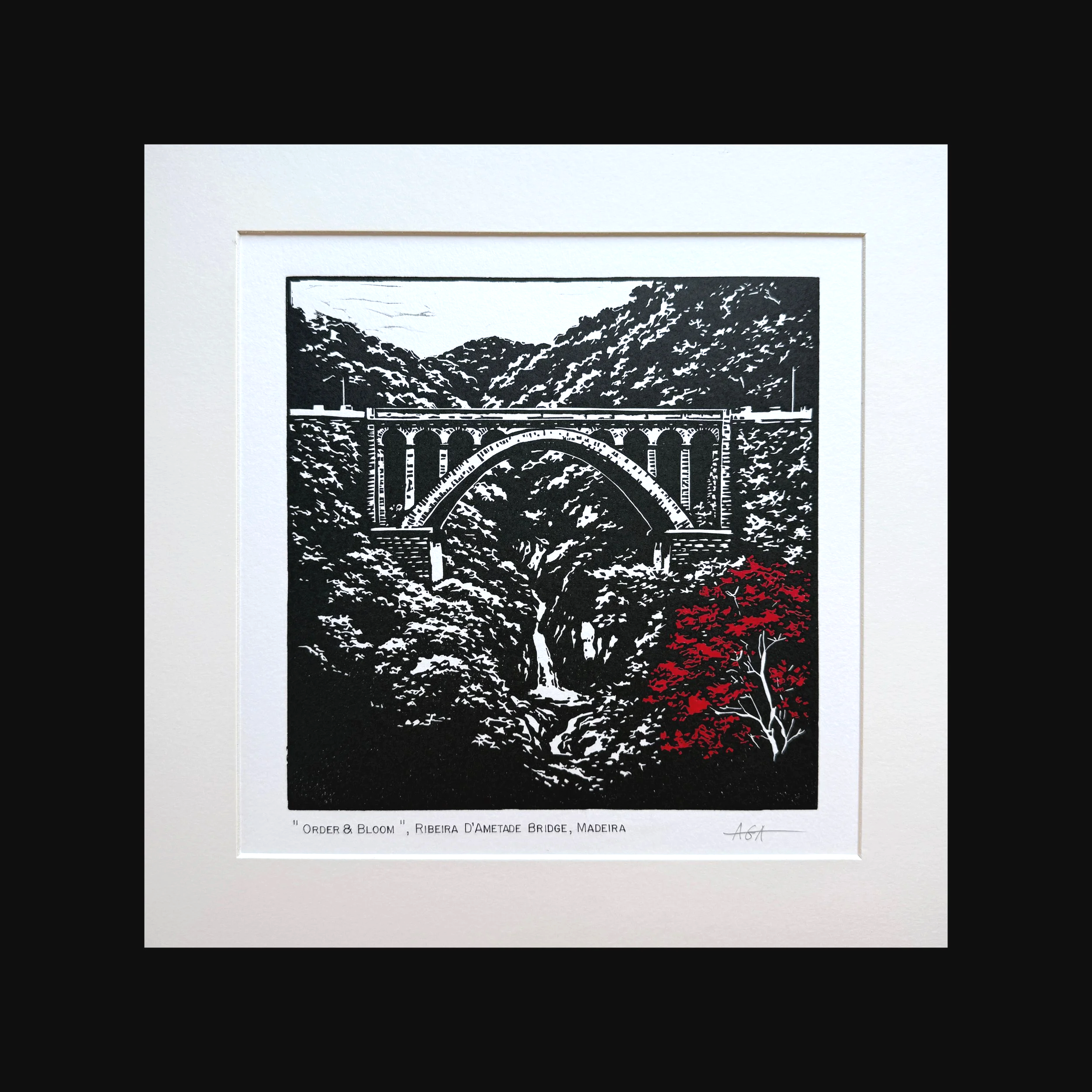 "ORDER & BLOOM", REBEIRA, D'AMETADE BRIDGE, MADEIRA, 30X30 CM (19,5X19,5), 100% COTTON, 250 gram
