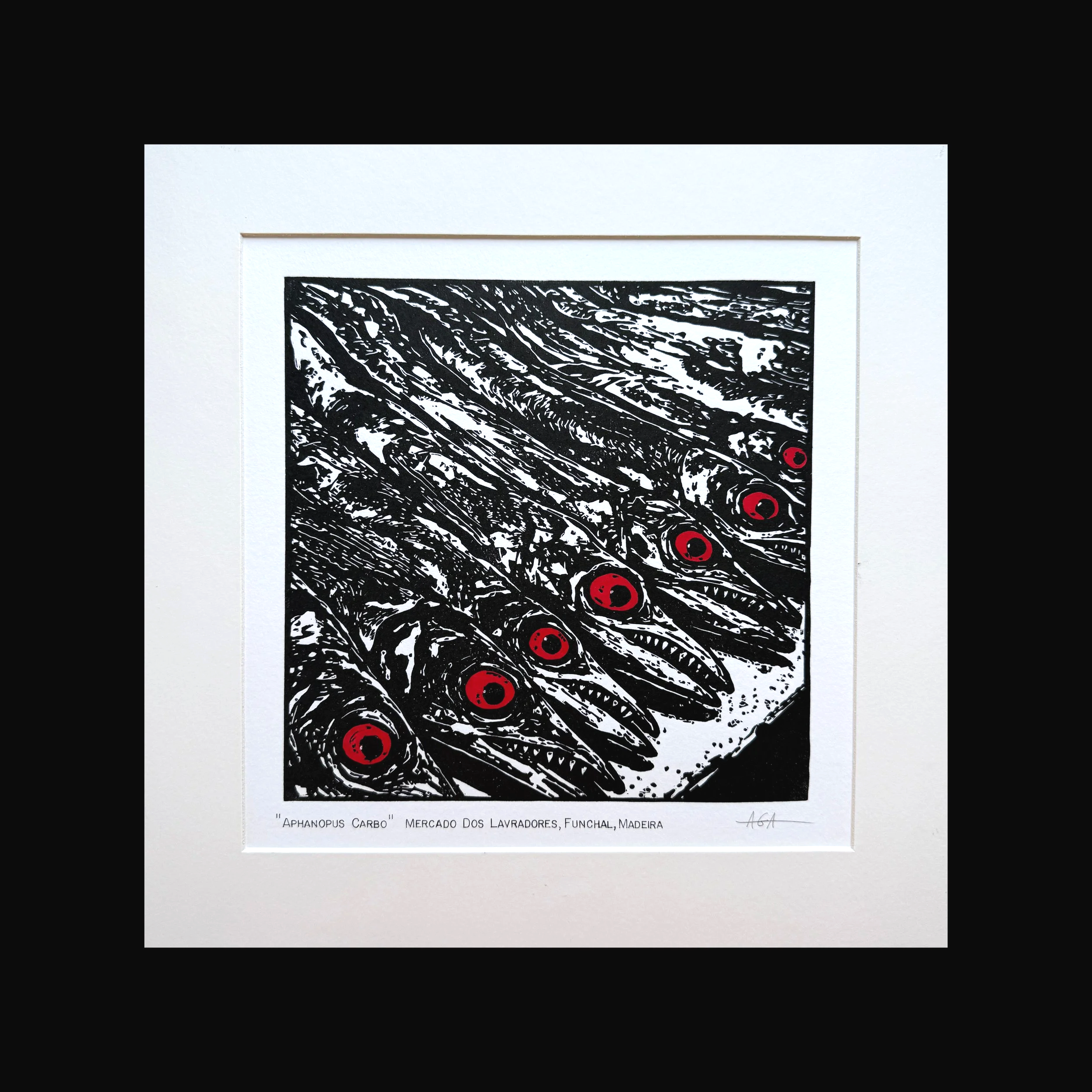 "APHANOPUS CARBO", MERCADO DOS LAVRADORES, FUNCHAL, MADEIRA, 30X30 CM (19,5X19,5), 100% COTTON, 250 gram