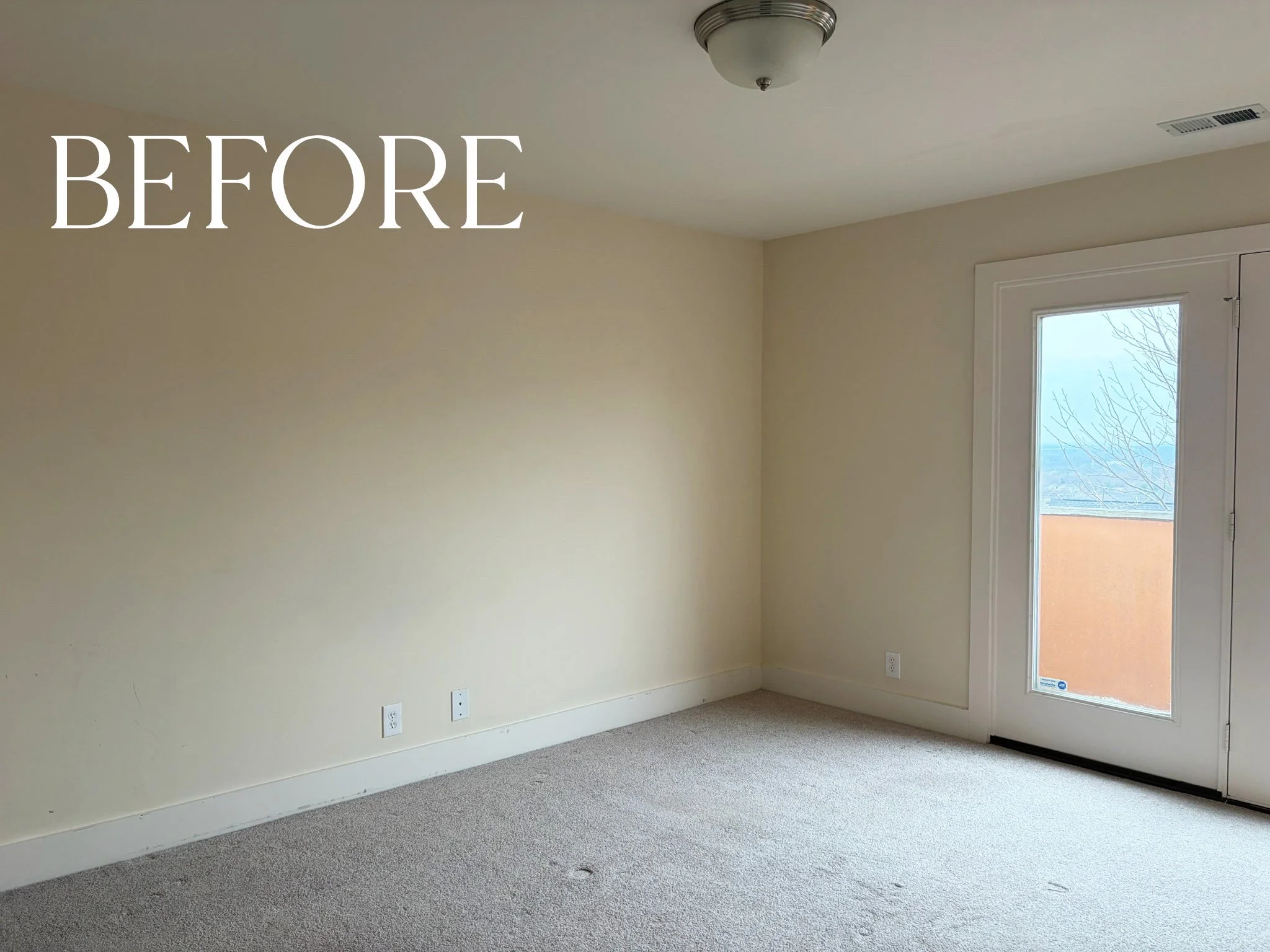 Image of Empty Bedroom with no Staging Furniture