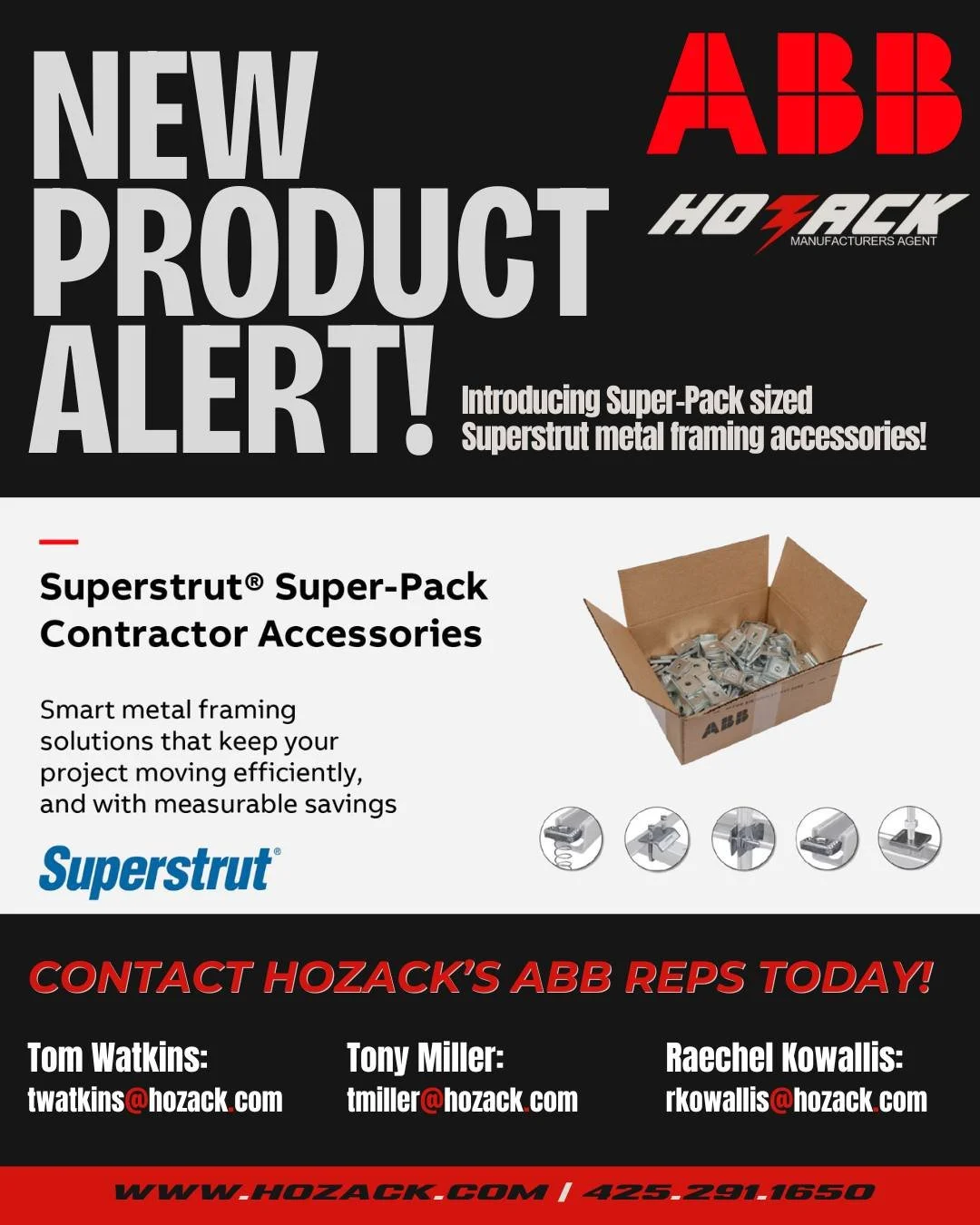 We&rsquo;re Hozack &mdash; your trusted ABB sales rep team in the Northwest!

As a proud manufacturer&rsquo;s representative for ABB, we&rsquo;re here to connect you with the latest and greatest in electrical innovation.
This month, we&rsquo;re spotl