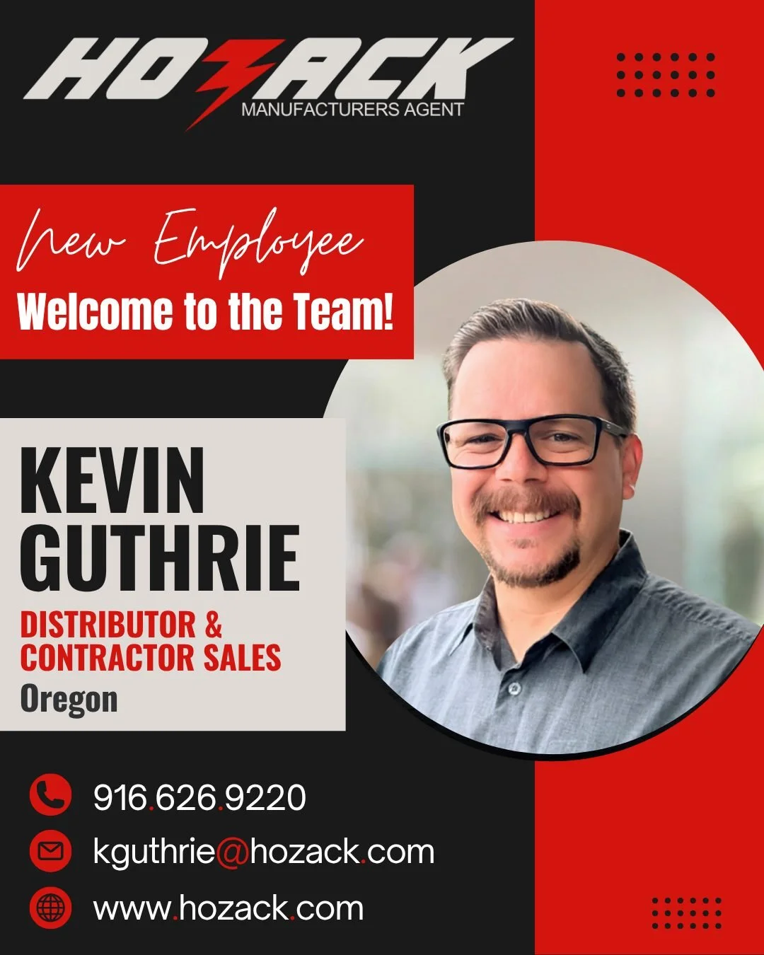👏 Welcome to the team, Kevin Guthrie!

Kevin brings over 20 years of experience in the electrical industry, including a decade at North Coast Electric. His deep knowledge of the field and strong relationships with both distributors and contractors m