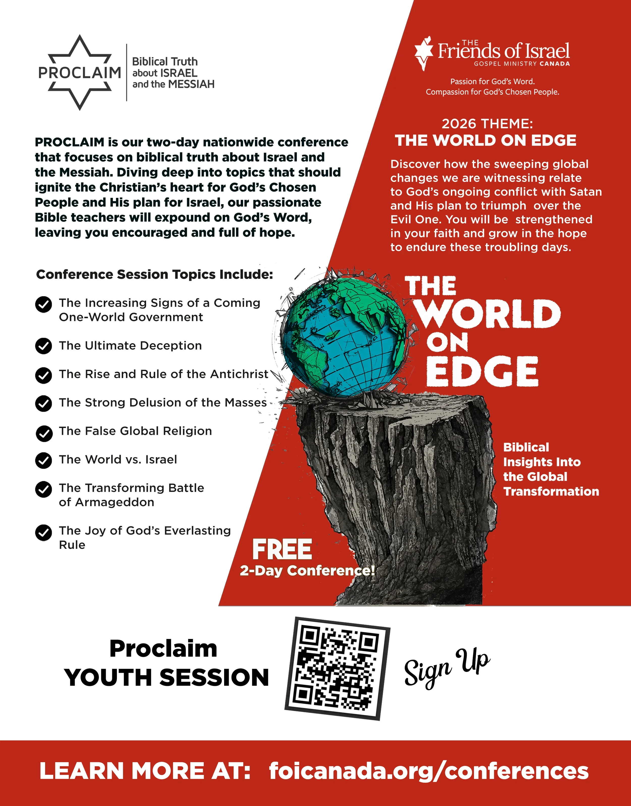 PROCLAIM 2026 The World on Edge conference poster