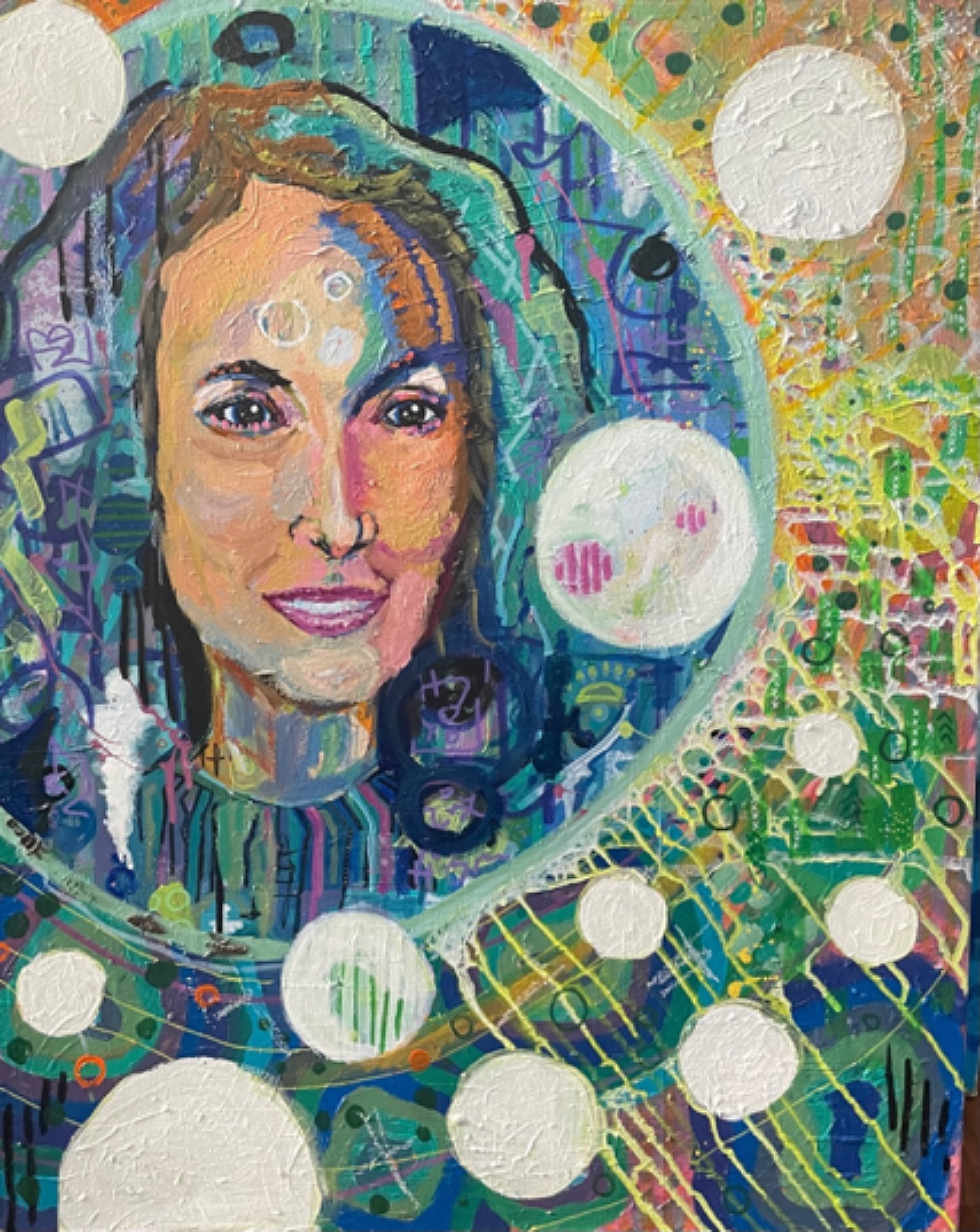 Ingrid Honkala painted by Jillian Jasper - "Well then what shall we call you?" - See Artist Catalog for Details by clicking on image