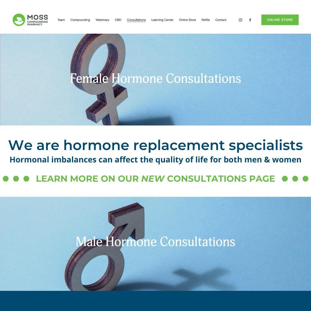 Did you know that we have clinical expertise in developing customized hormone therapy regimens for female patients?  Check out new webpage for more details.  https://zcu.io/uwRX  #hormones #HRT #HRTcompounding