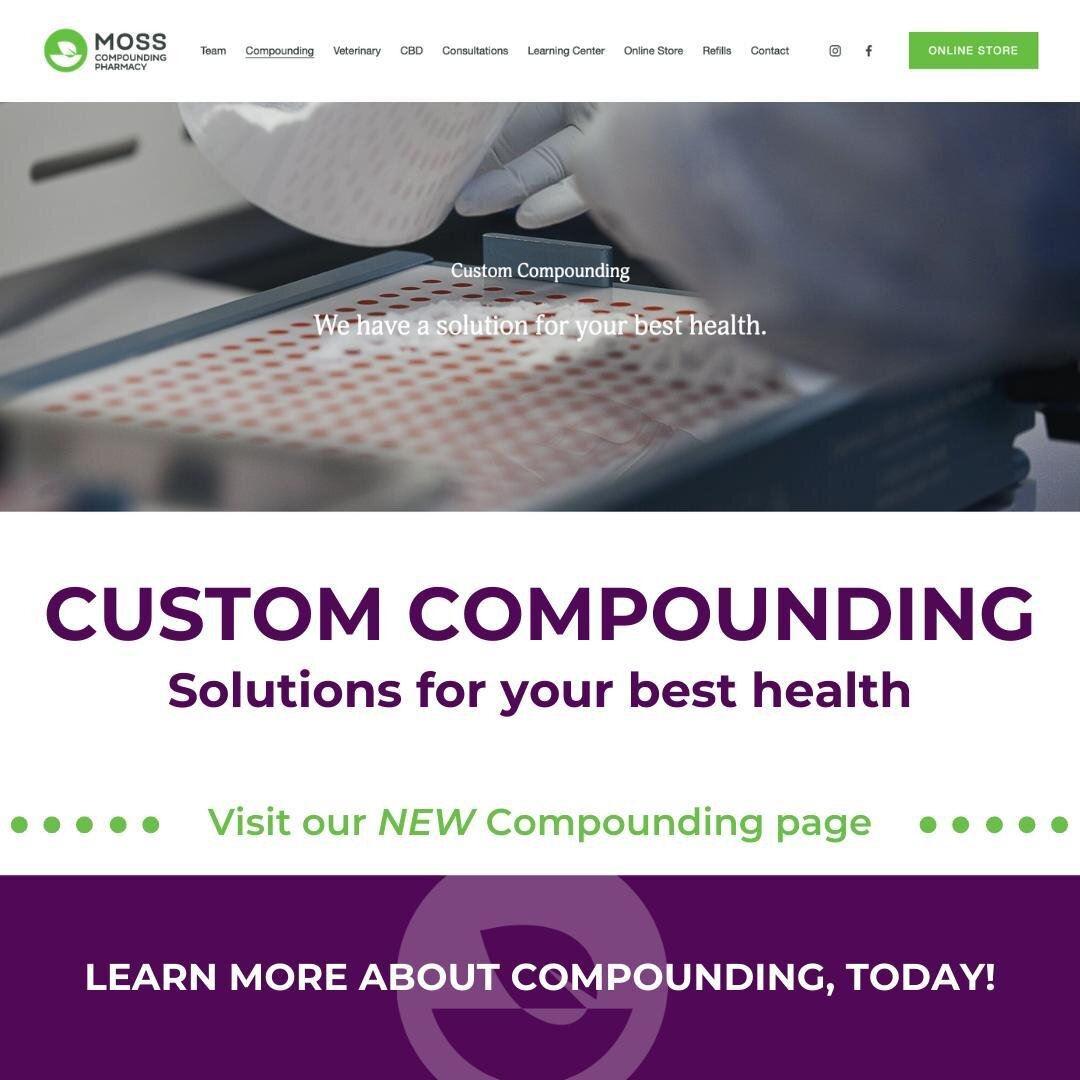 What is compounding you ask???? Check out our website to learn more about our expertise.  We have THOUSANDS of formulations that we routinely prepare and develop new customized treatments for patients on a daily basis.  We are medication problem solv