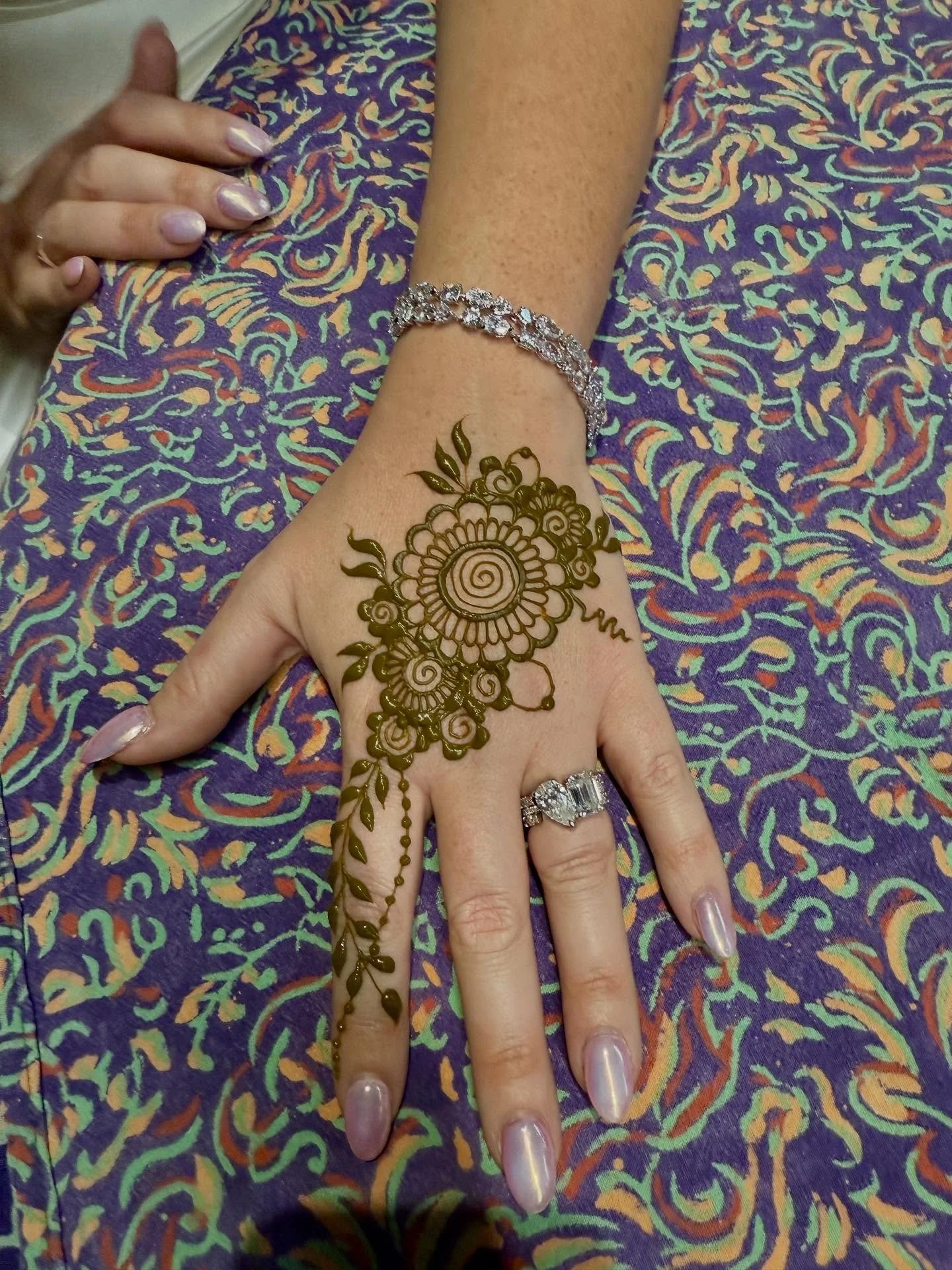 Henna for @mye_mel at her wedding celebration on Friday! 

#henna #hennabyelyse #hudsonvalley #nyhenna #nyhennaartist