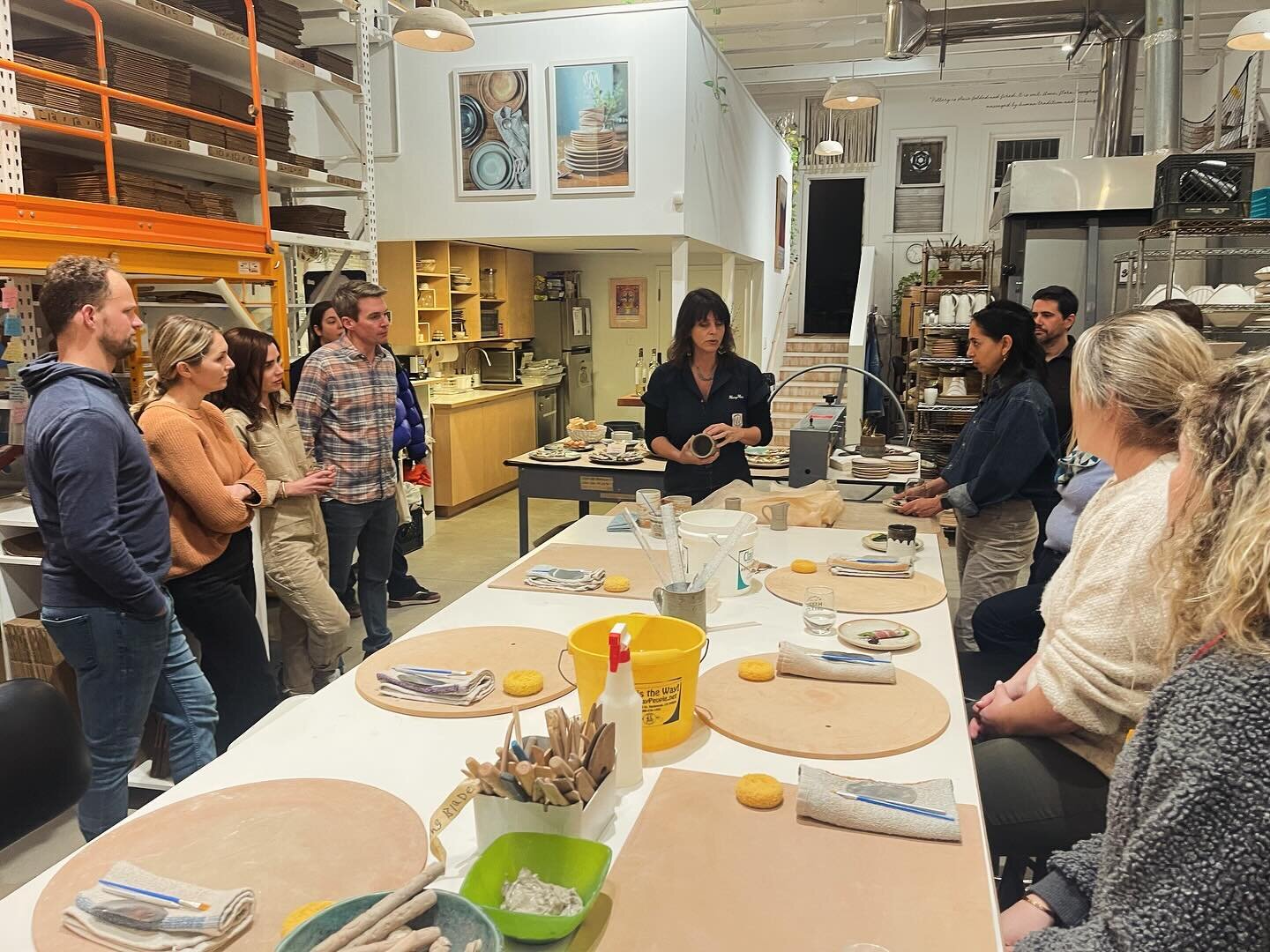 If you don&rsquo;t know about @mmclay_ceramics, check them out! They make the most incredible ceramic tableware and other goodies.  Last night we attended a hands-on clay building workshop with a group of school parents and friends, and walked away w