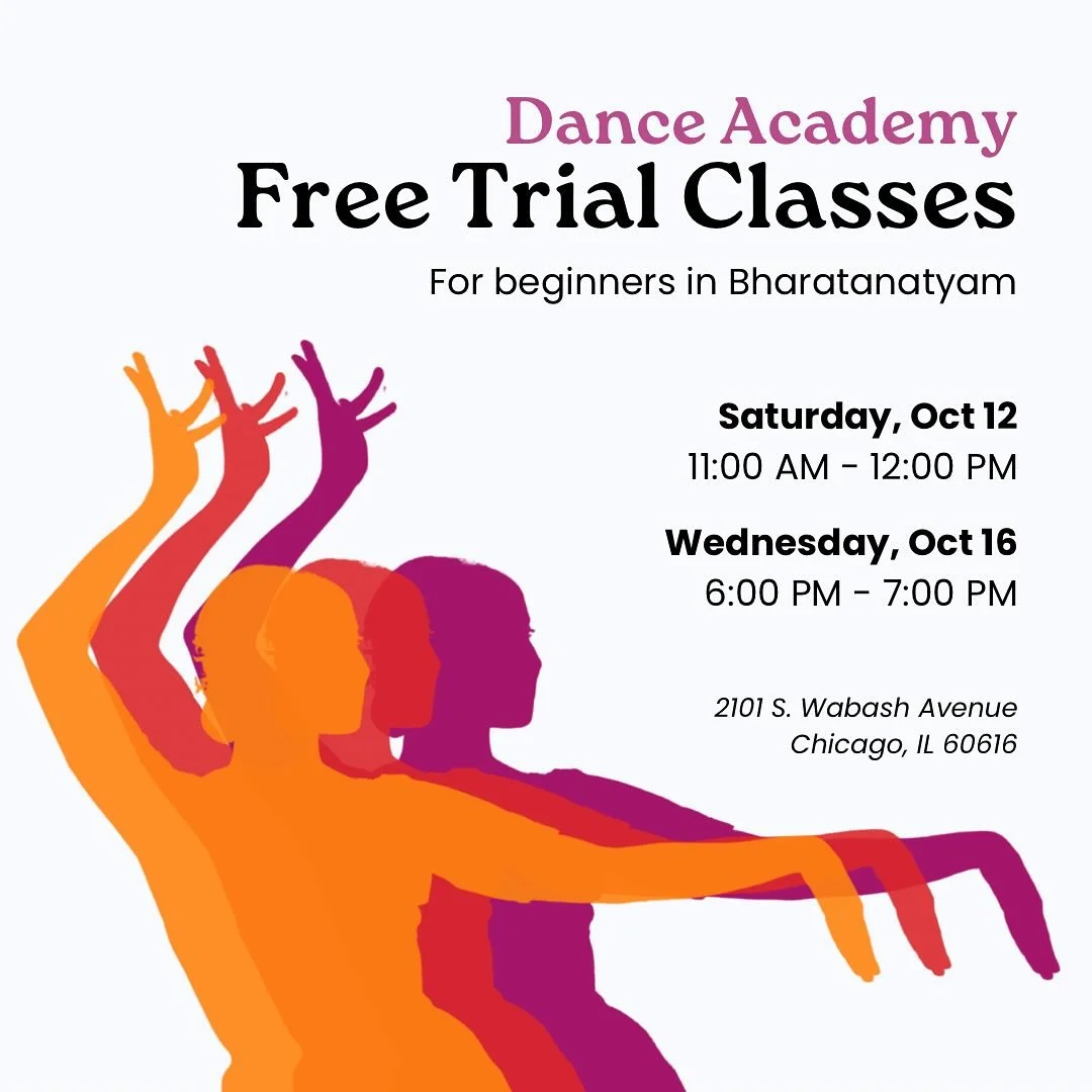 🚨 FREE 🚨 classes for those who are interested in learning Bharatanatyam but don&rsquo;t know where to start :) 

Our instructor: @__hxrini_ will be hosting two sessions at our studio. Open to all ages and experience levels. 

Please register on our