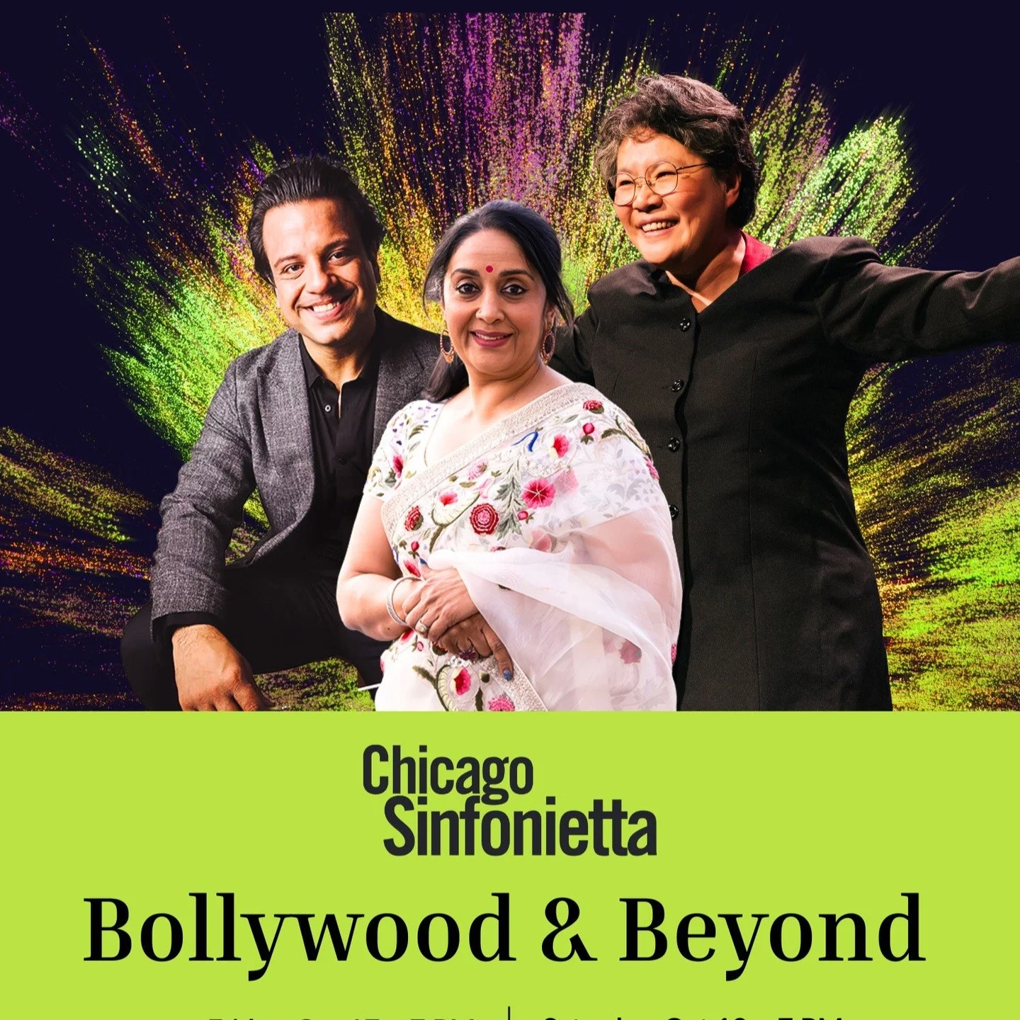 Join our friends at @chi_sinfonietta for 2 fantastic performances! They have graciously shared a discount code with our followers ($10 off tickets with the code BOLLYWOOD10). We hope you can make it!