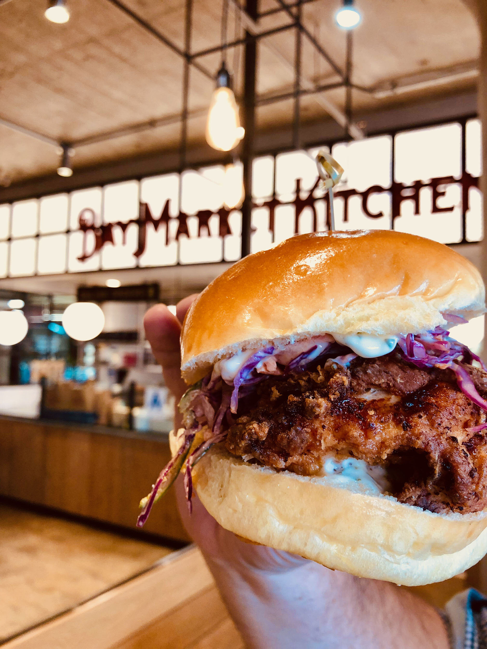 The Buttermilk Crispy Chicken Sandwich on an Eli's brioche bun