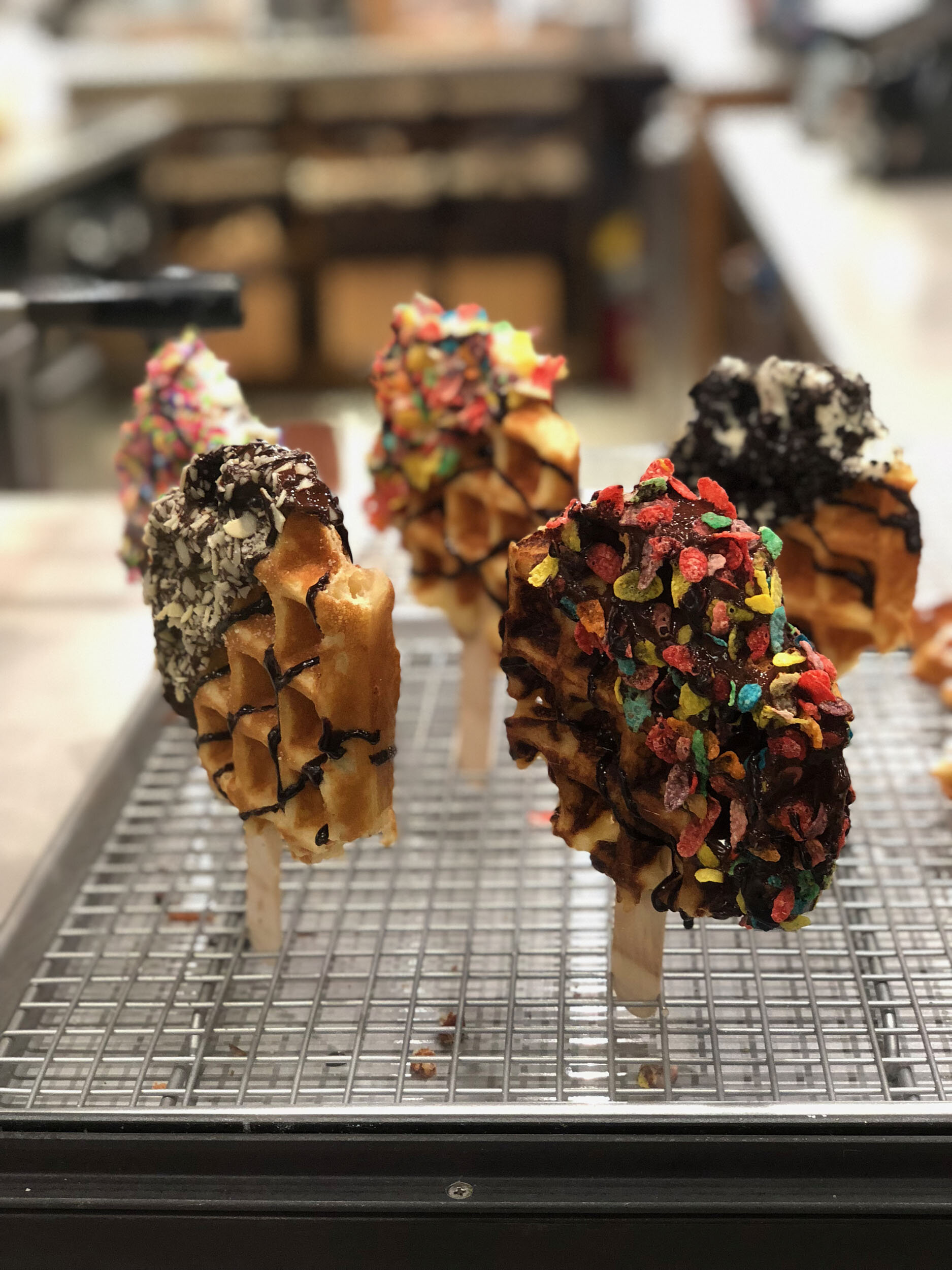 Waffle pops at the Food Pod!
