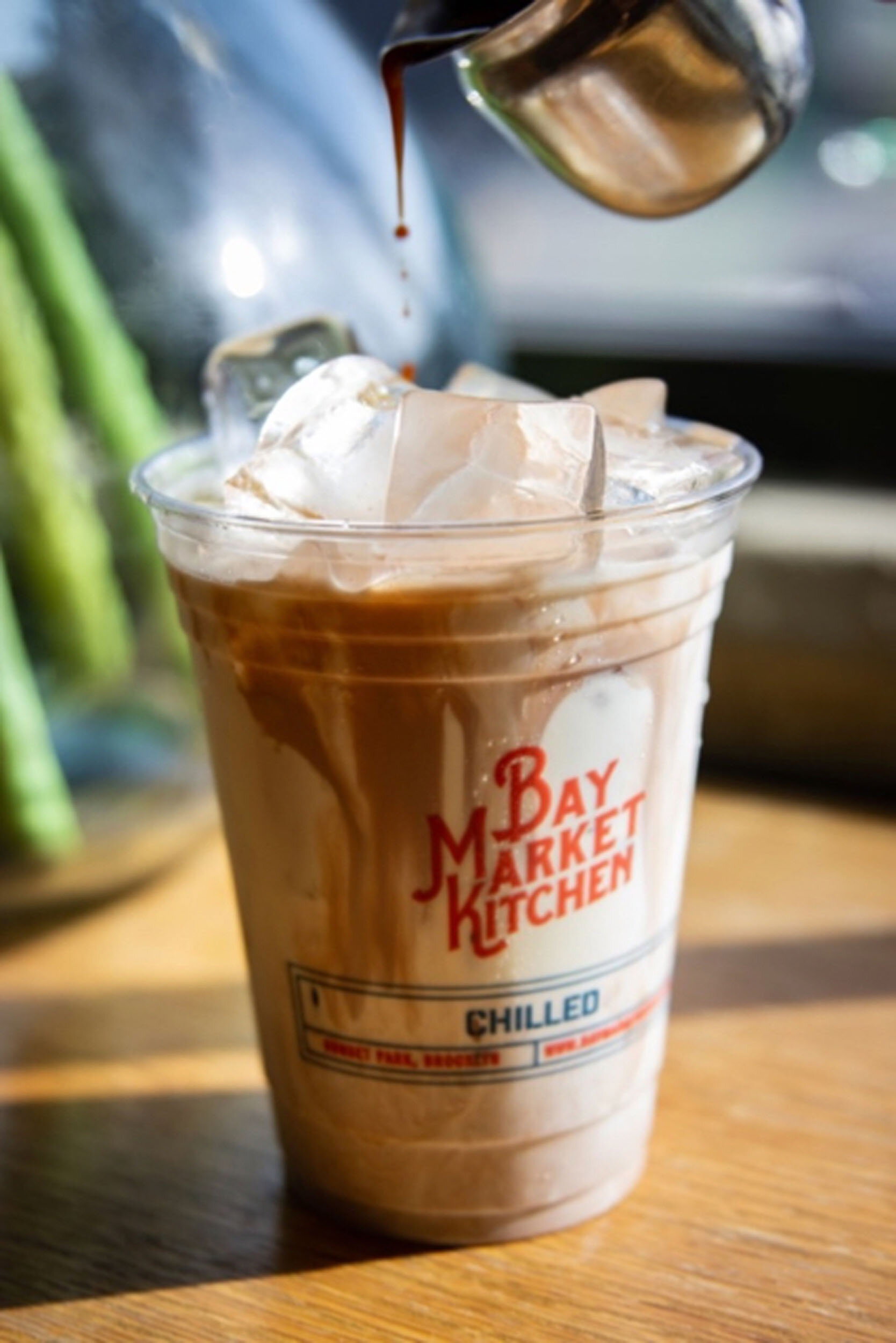 Iced latte to-go!