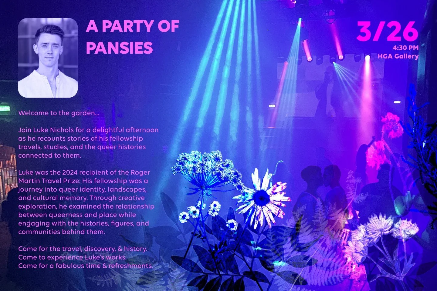 A Party of Pansies: A Roger Martin Travel Prize Exhibition