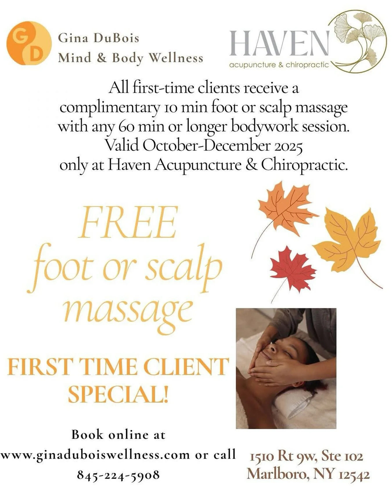 Guyssss Gina is generously offering a special right now! Who wouldn&rsquo;t want a little extra TLC? If you&rsquo;ve been waiting to treat yourself to some bodywork, this is your sign 😍 Personally that extra scalp time is worth it&rsquo;s weight in 